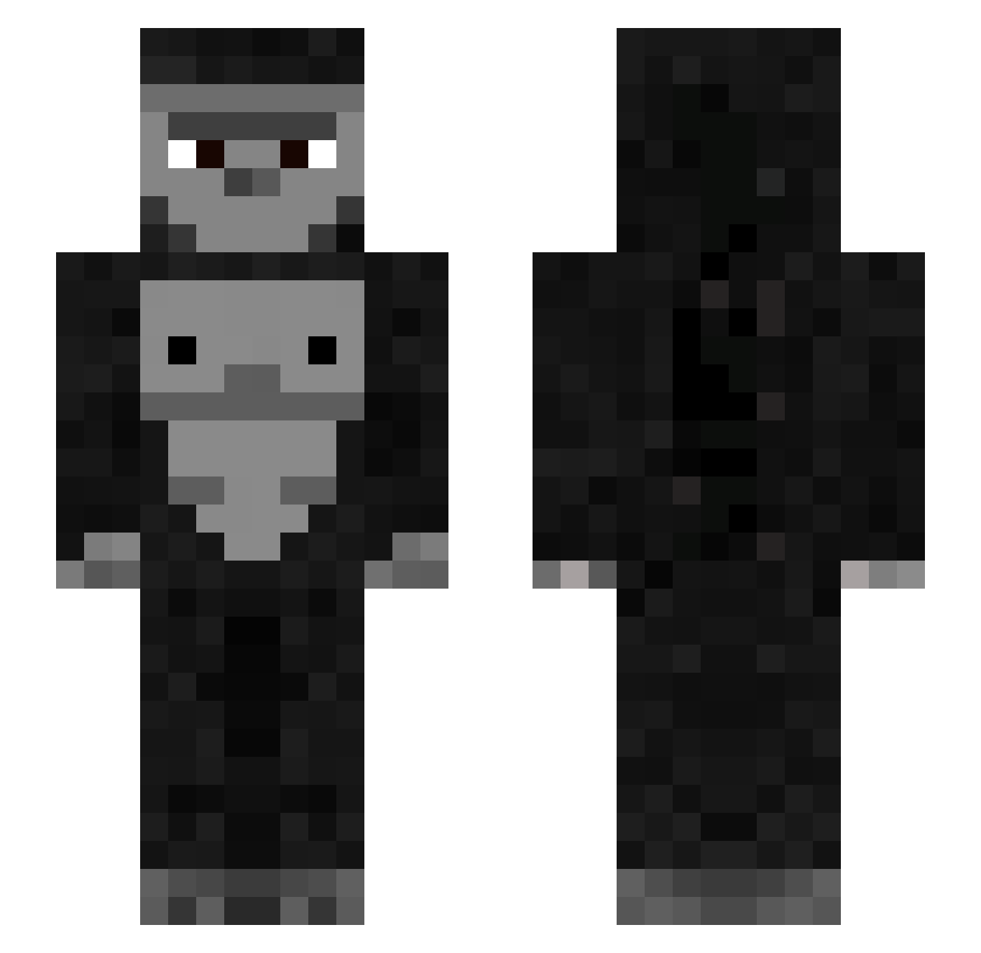 _noobmeno Minecraft skin, front and back view