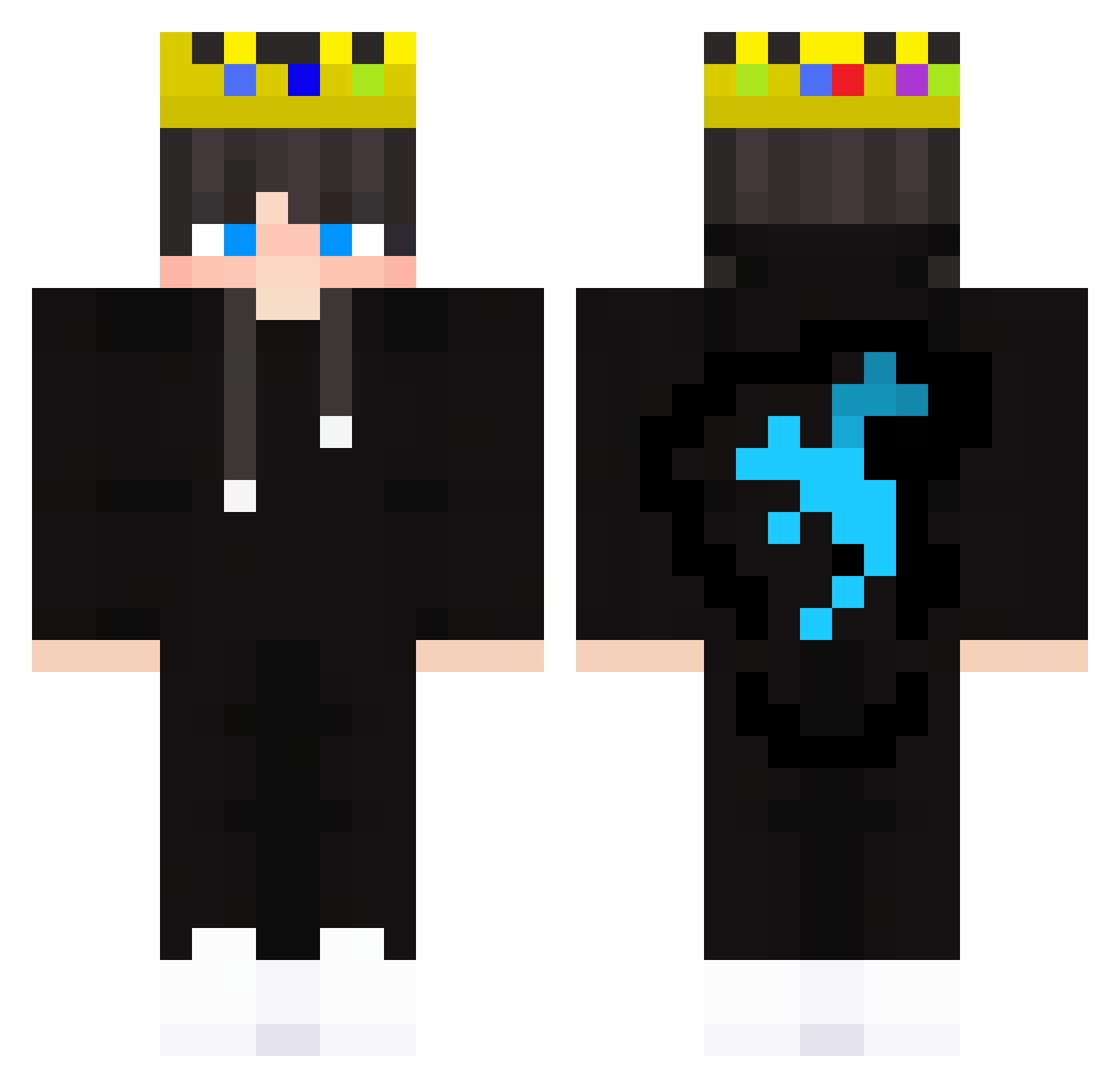 zasin16 Minecraft skin, front and back view
