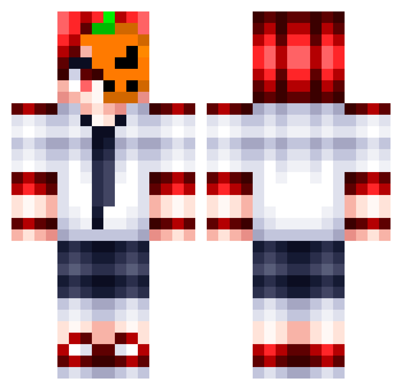 xSandWich_ Minecraft skin, front and back view