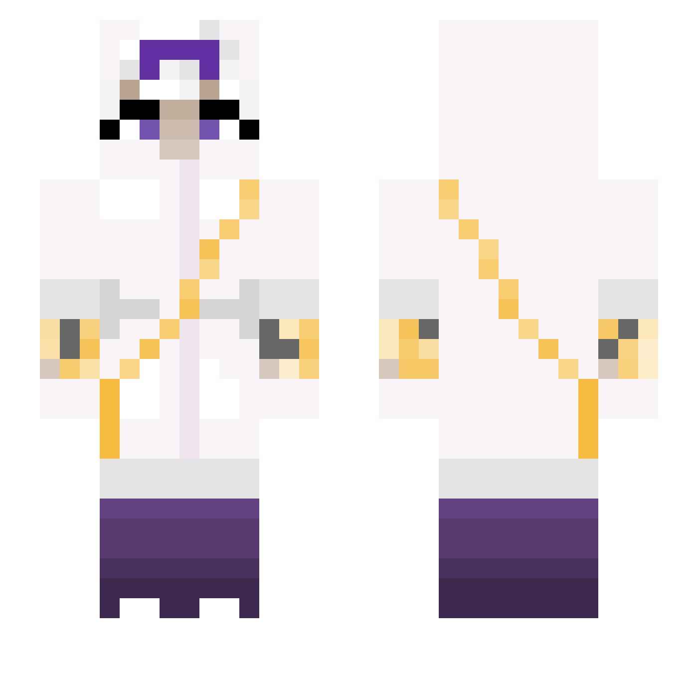 Switch9538 Minecraft skin, front and back view