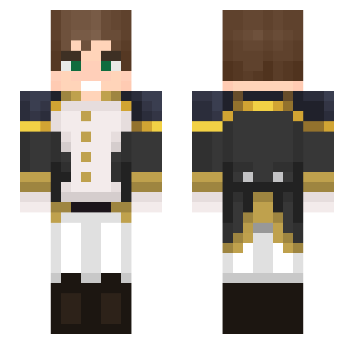 cosmo_gyral Minecraft skin, front and back view