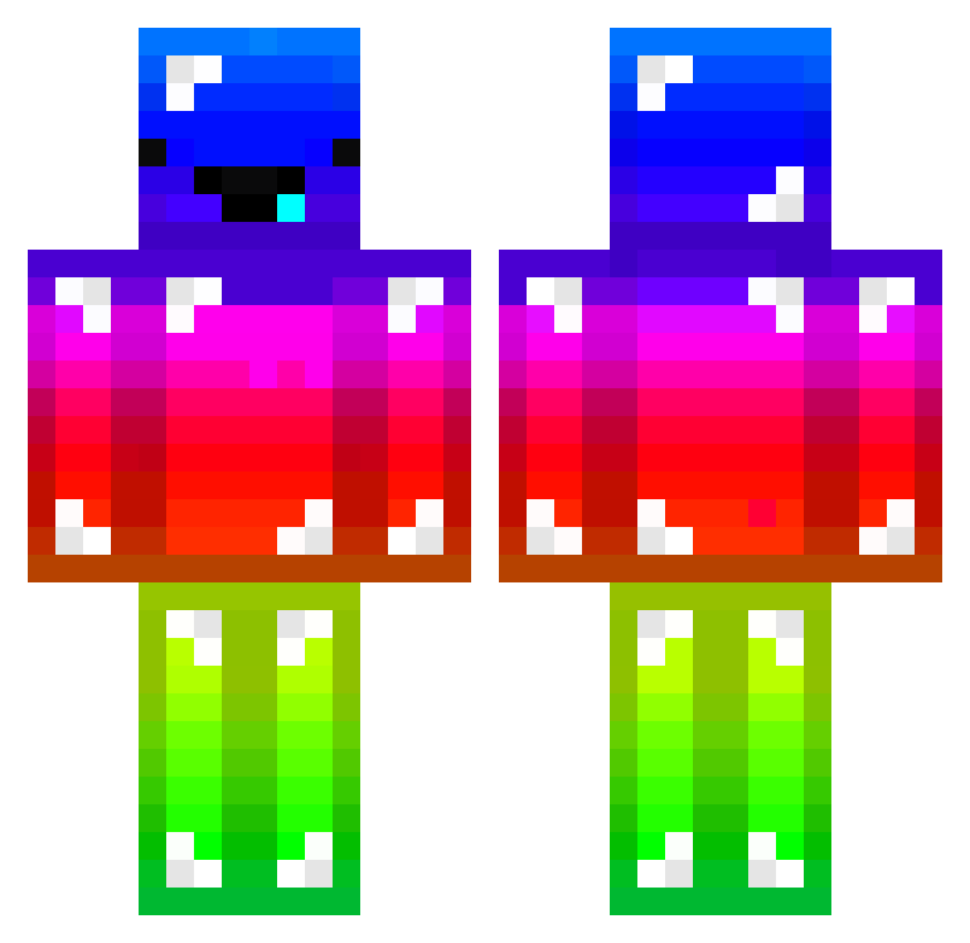 slezzzzz Minecraft skin, front and back view