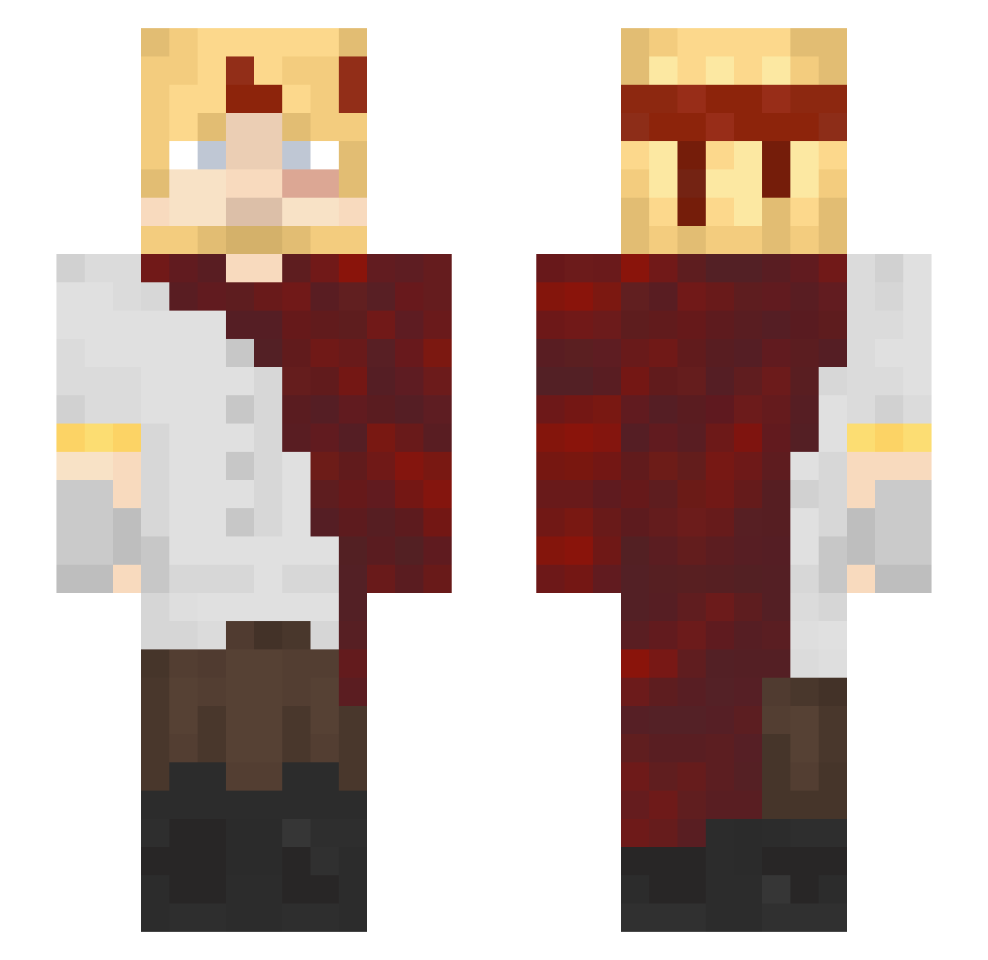 Zadkiel143946 Minecraft skin, front and back view