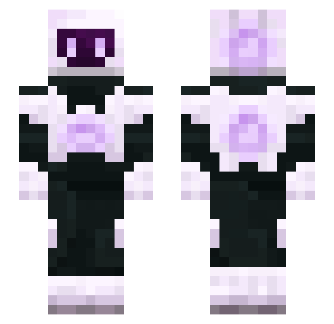 Spoolaroo Minecraft skin, front and back view