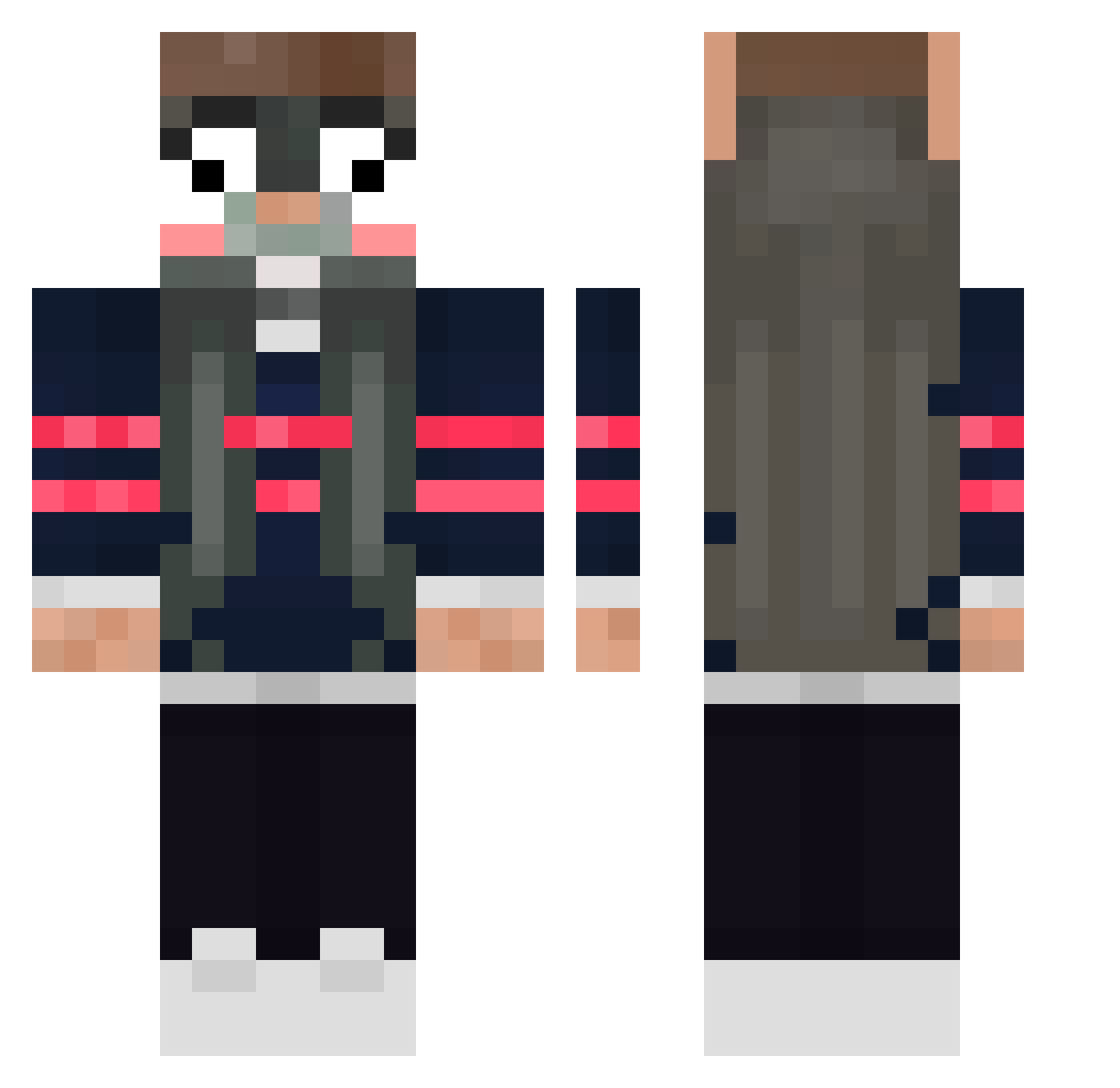 cabra_GHG Minecraft skin, front and back view