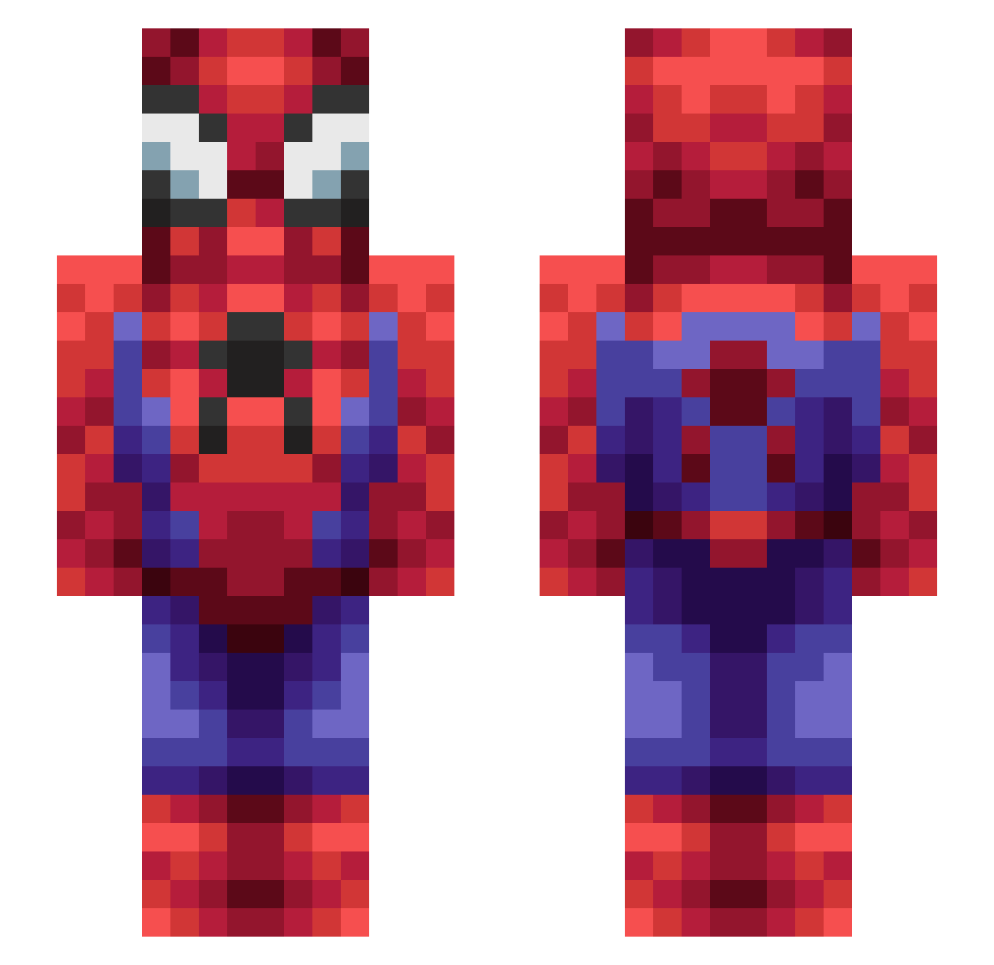 ttati Minecraft skin, front and back view