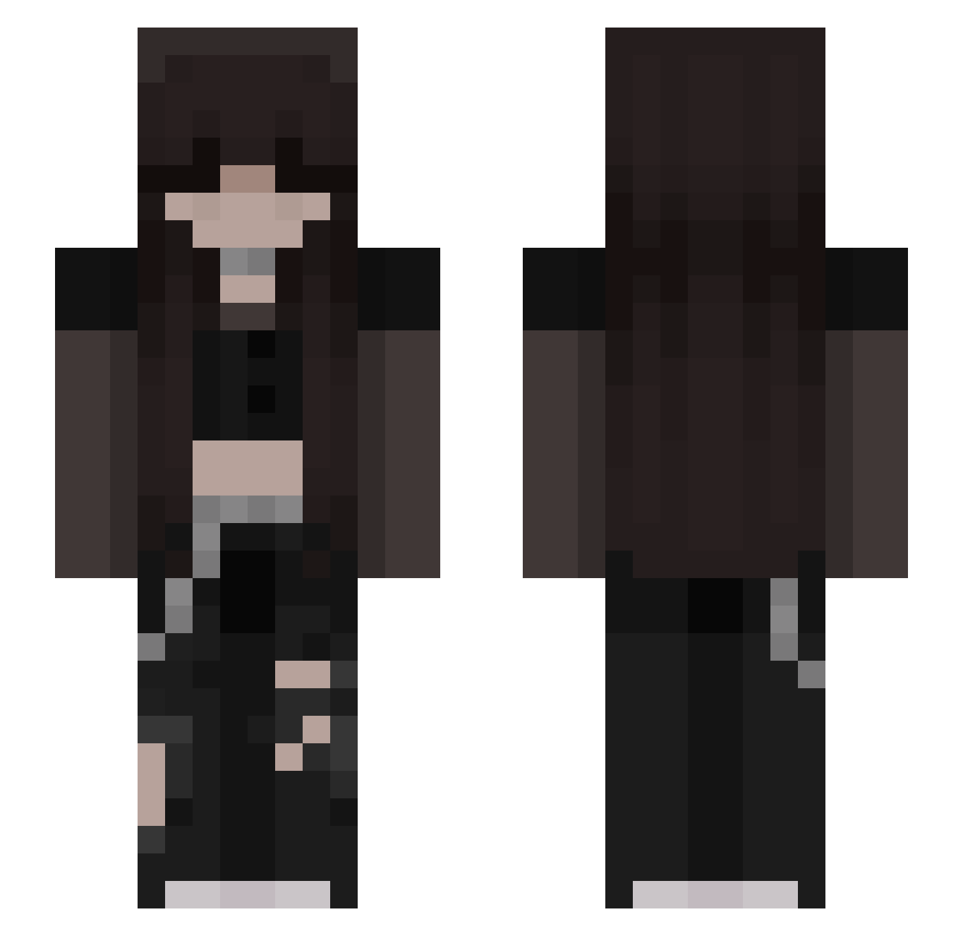 RainbowMint3416 Minecraft skin, front and back view