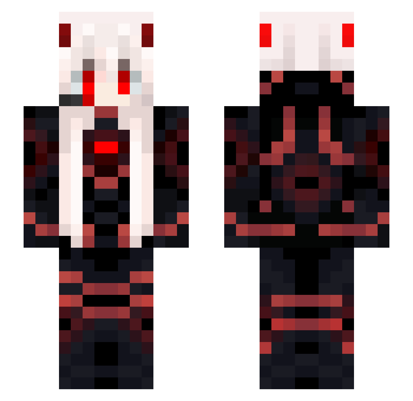 Qi_Qi_awa Minecraft skin, front and back view