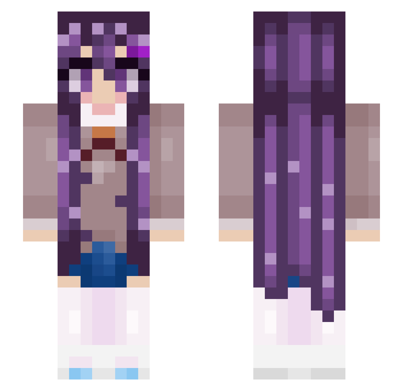 Charizard101320 Minecraft skin, front and back view