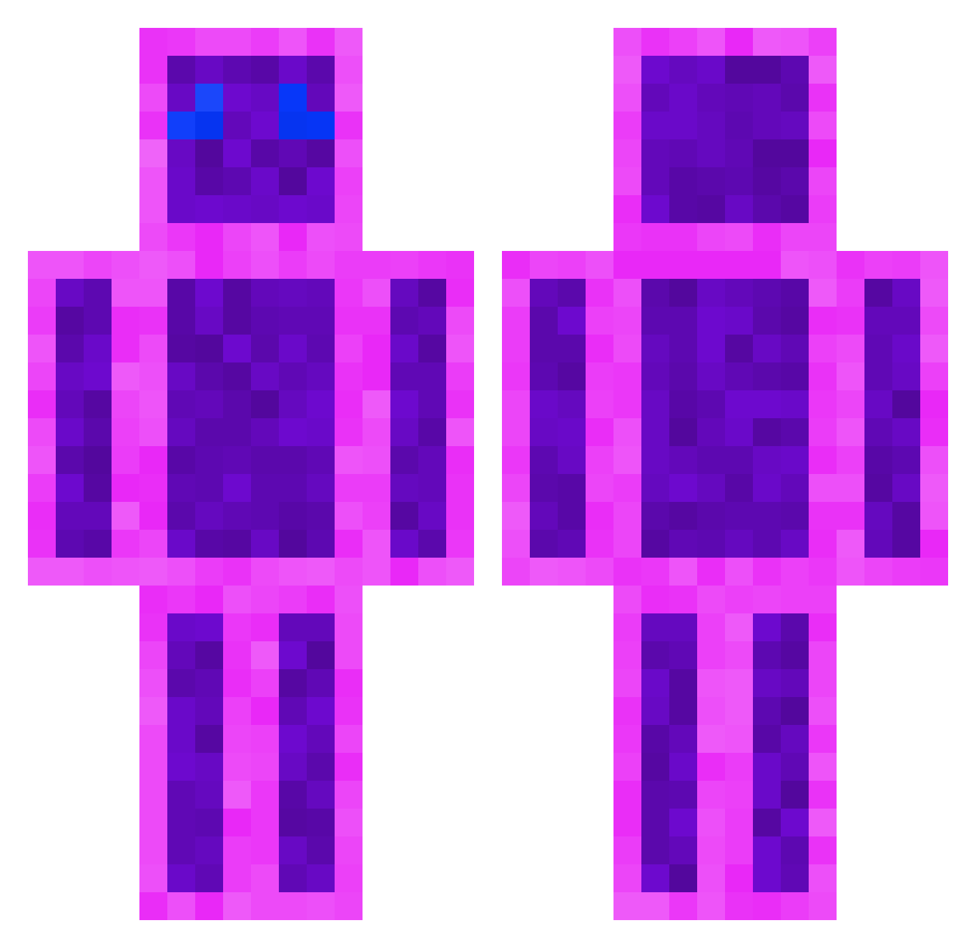 Toka_vev Minecraft skin, front and back view
