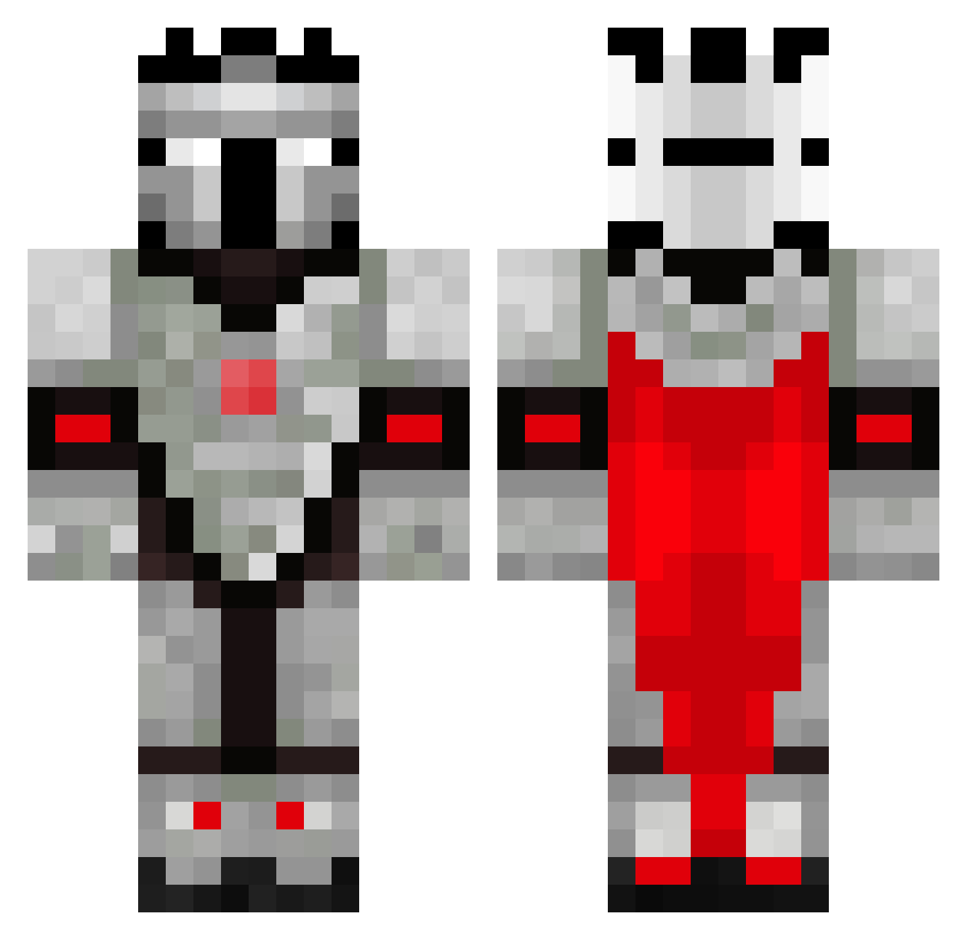 BigRageBoy123 Minecraft skin, front and back view