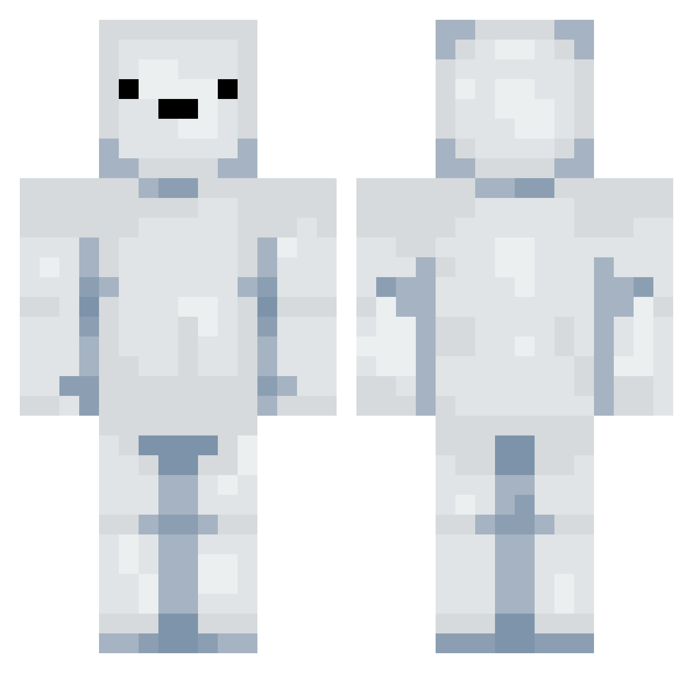 tuarn Minecraft skin, front and back view