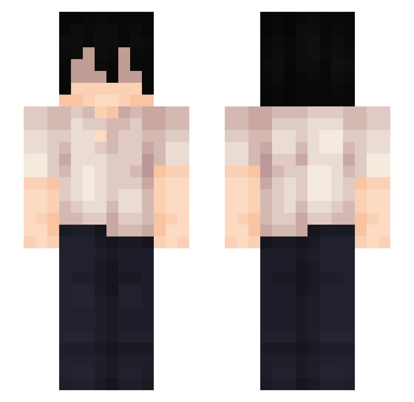 __JaQuB__ Minecraft skin, front and back view
