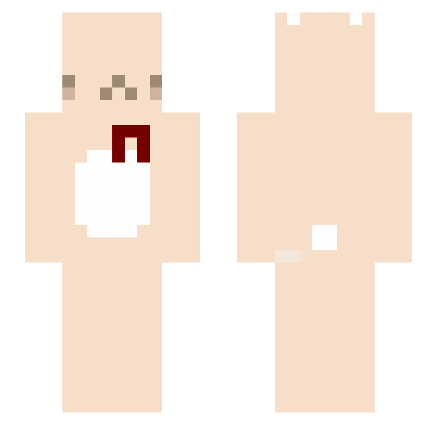 akaloka_ Minecraft skin, front and back view