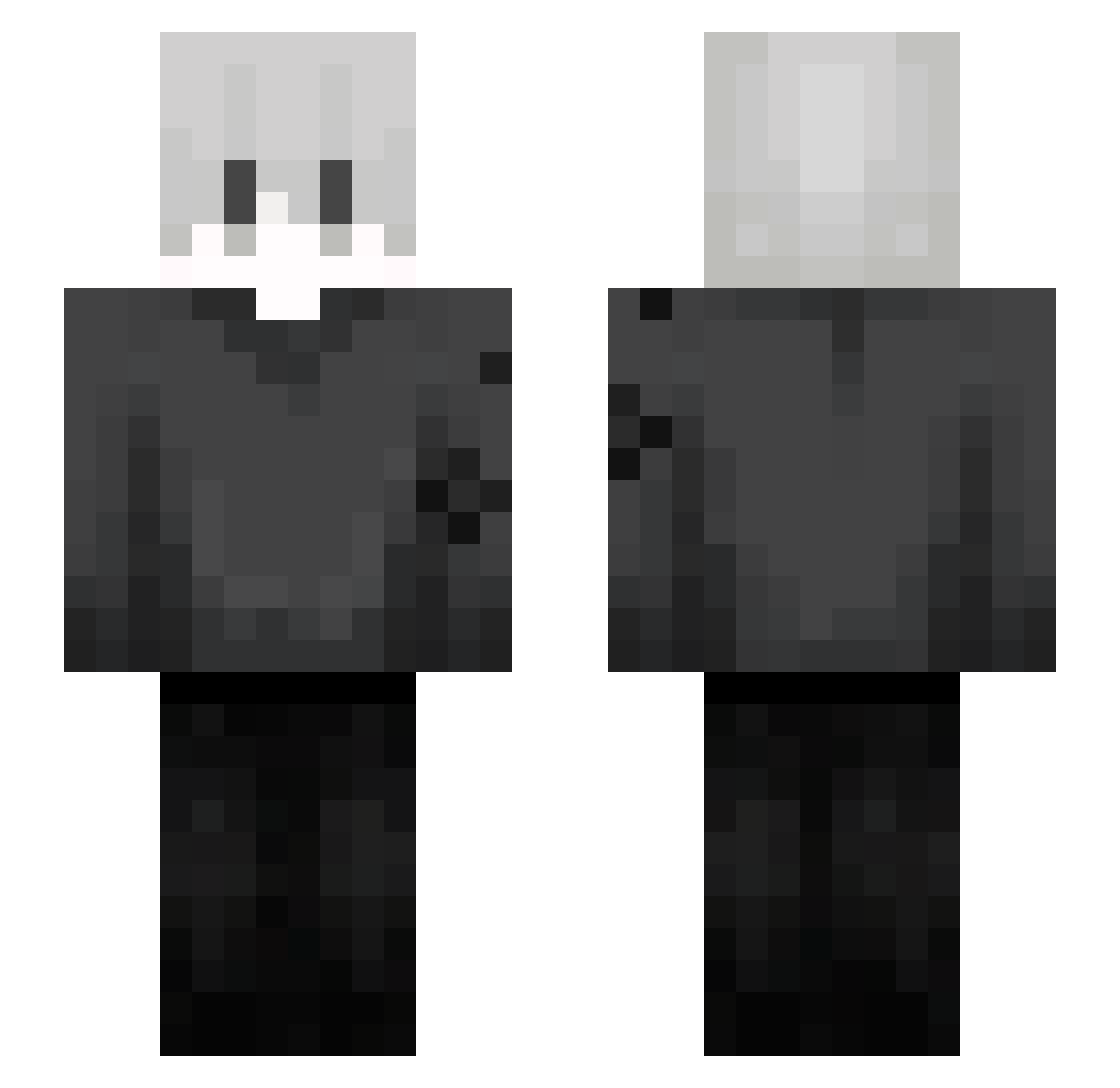 bazaras23 Minecraft skin, front and back view