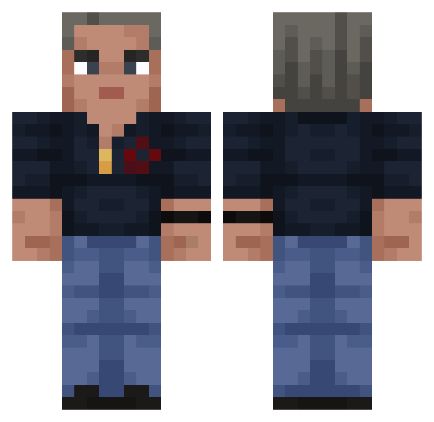 PedroMASTER0712 Minecraft skin, front and back view