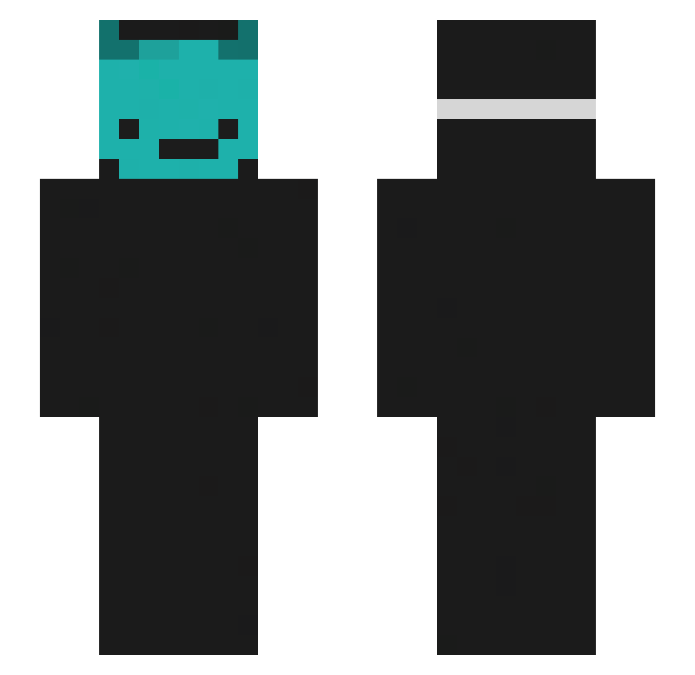 EnderPRO626 Minecraft skin, front and back view