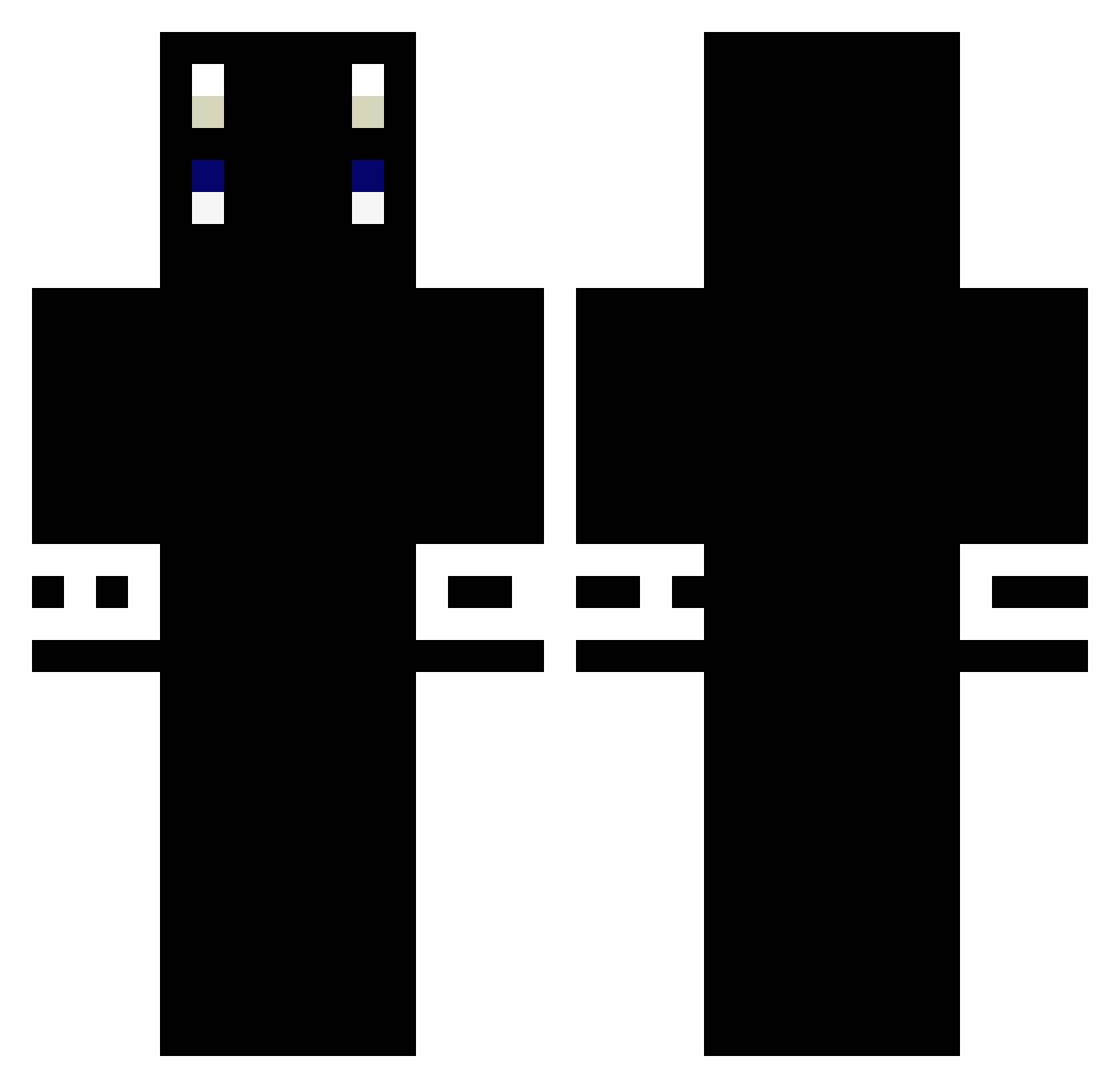 VeonRival Minecraft skin, front and back view