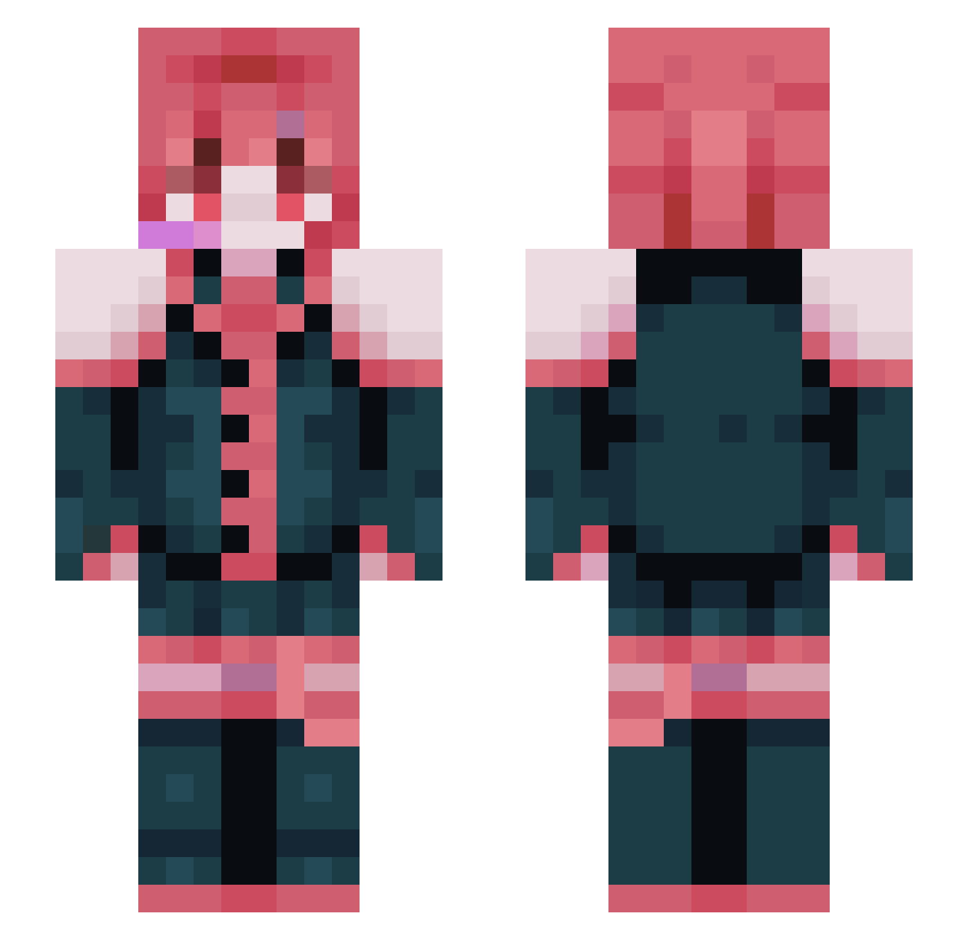 Stay_straykids Minecraft skin, front and back view
