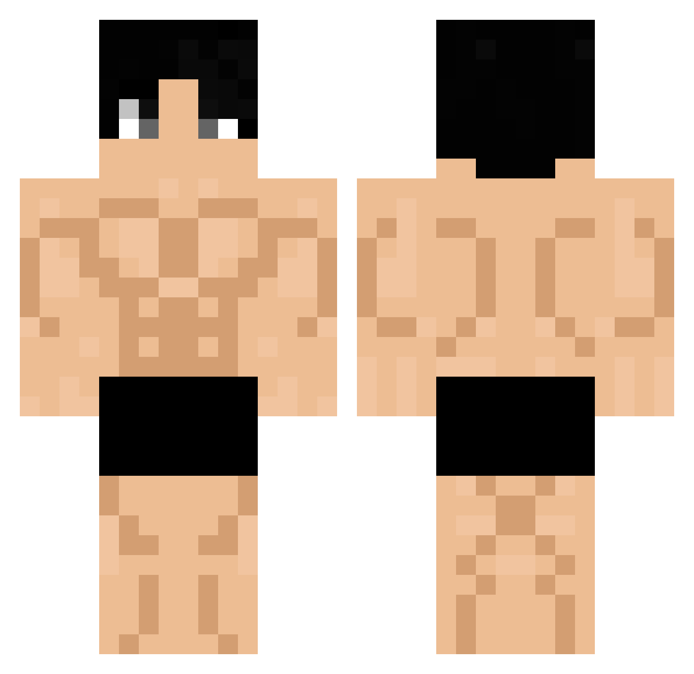 slayersoppy Minecraft skin, front and back view