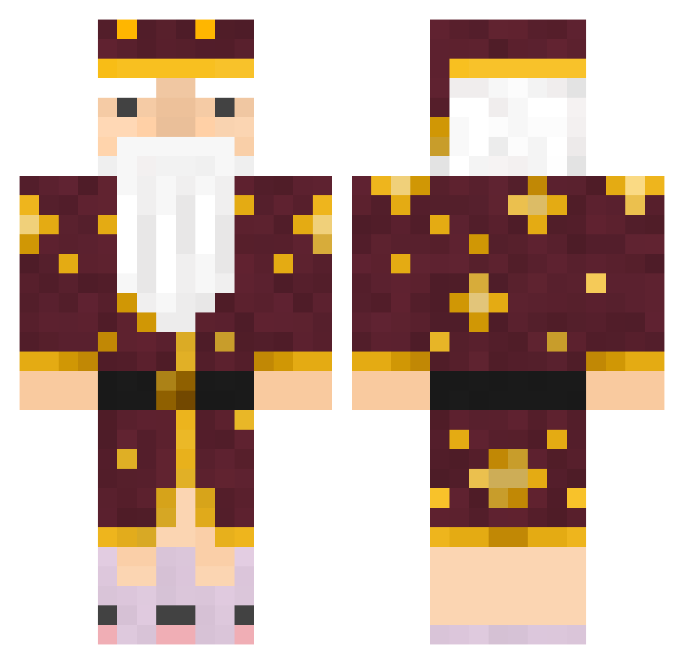 Dailyseedany Minecraft skin, front and back view
