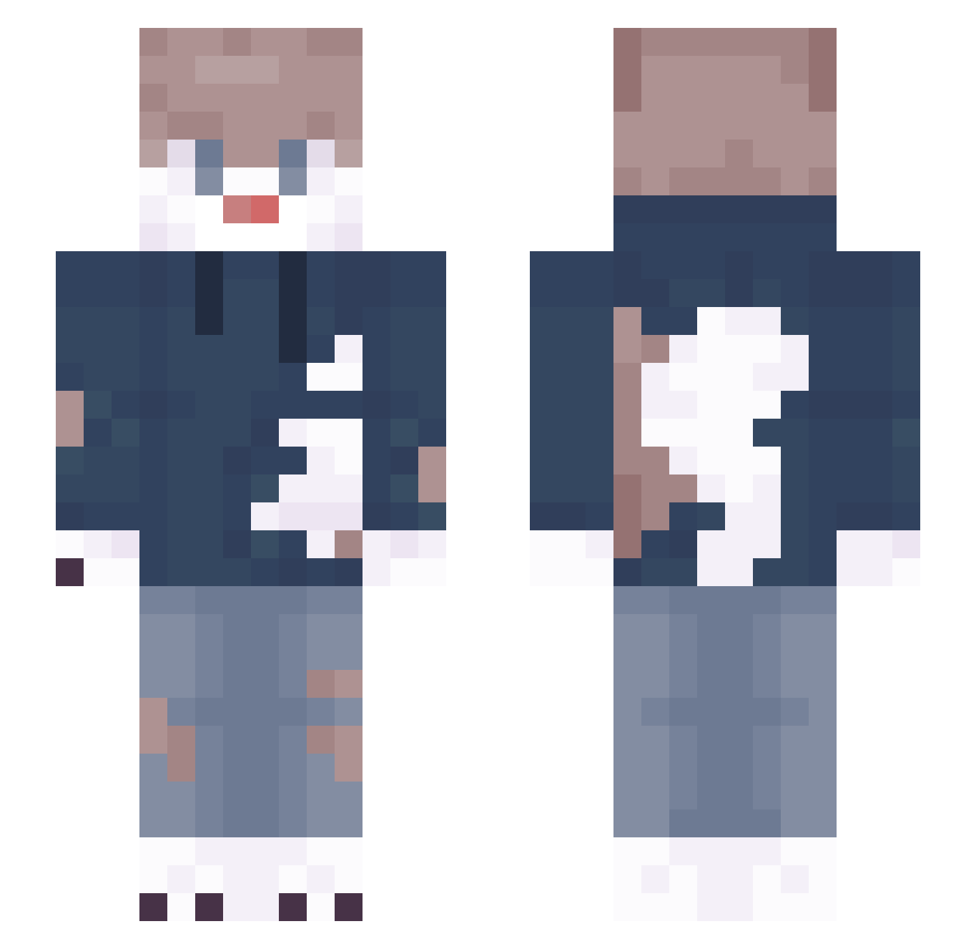 daser245 Minecraft skin, front and back view