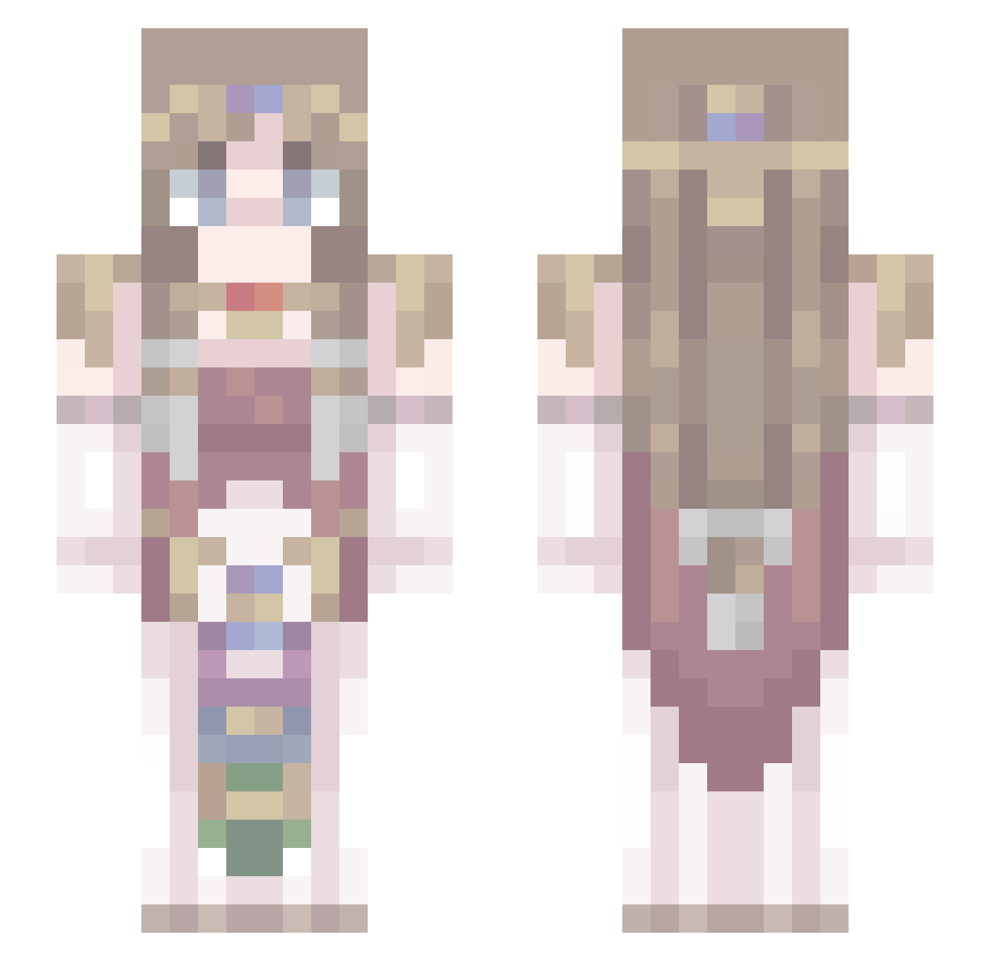 macdonaldsluver Minecraft skin, front and back view
