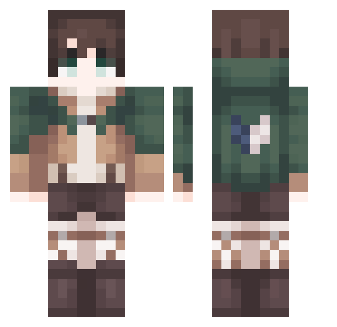 LordAmnon Minecraft skin, front and back view