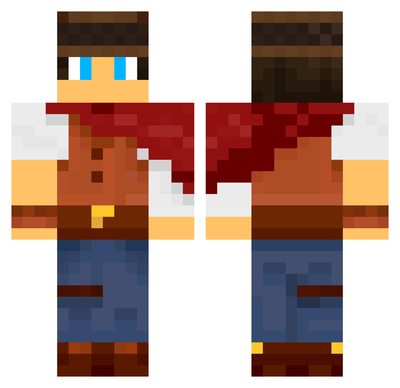 MojanGUI_ Minecraft skin, front and back view