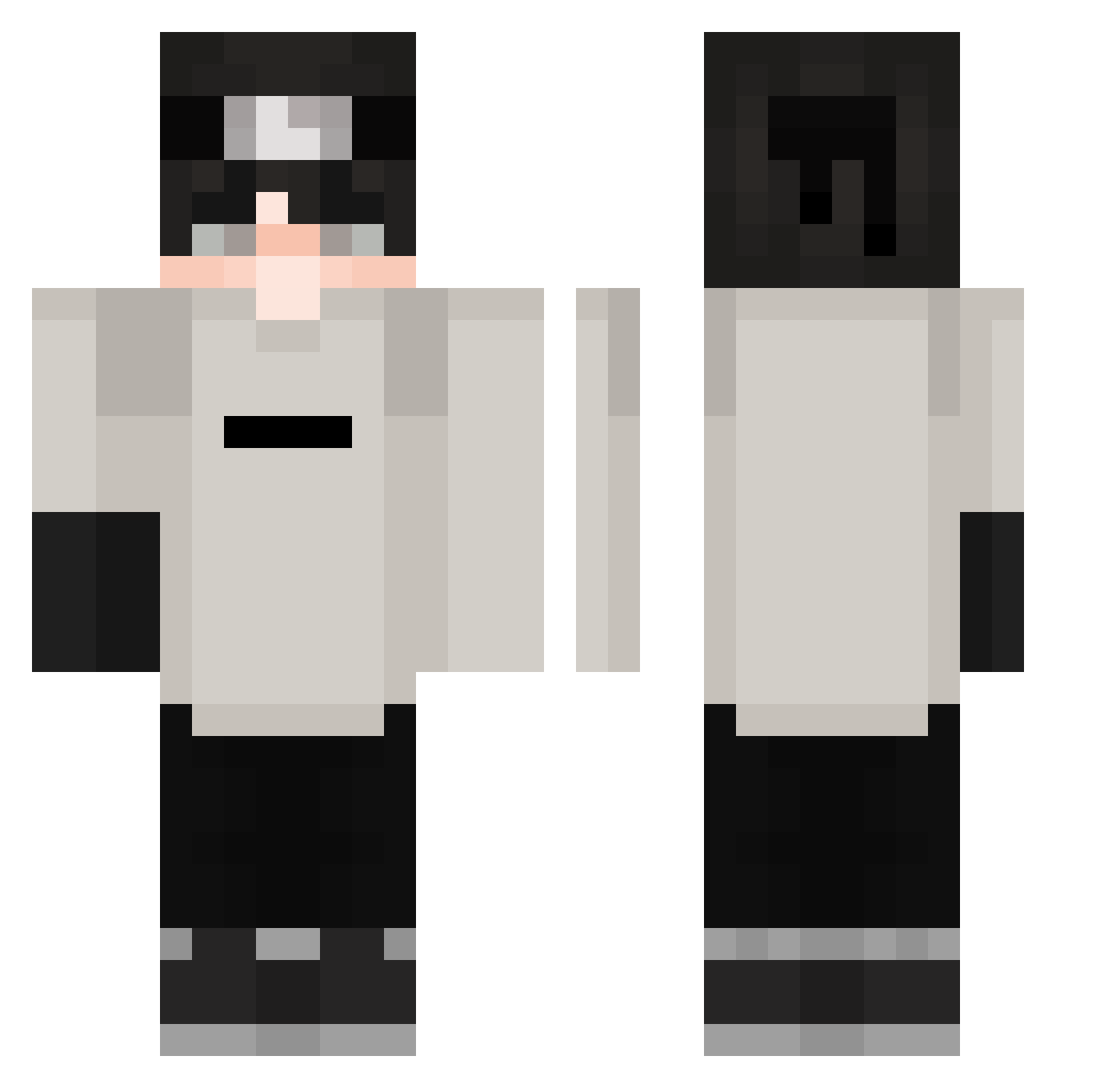 carl1988 Minecraft skin, front and back view