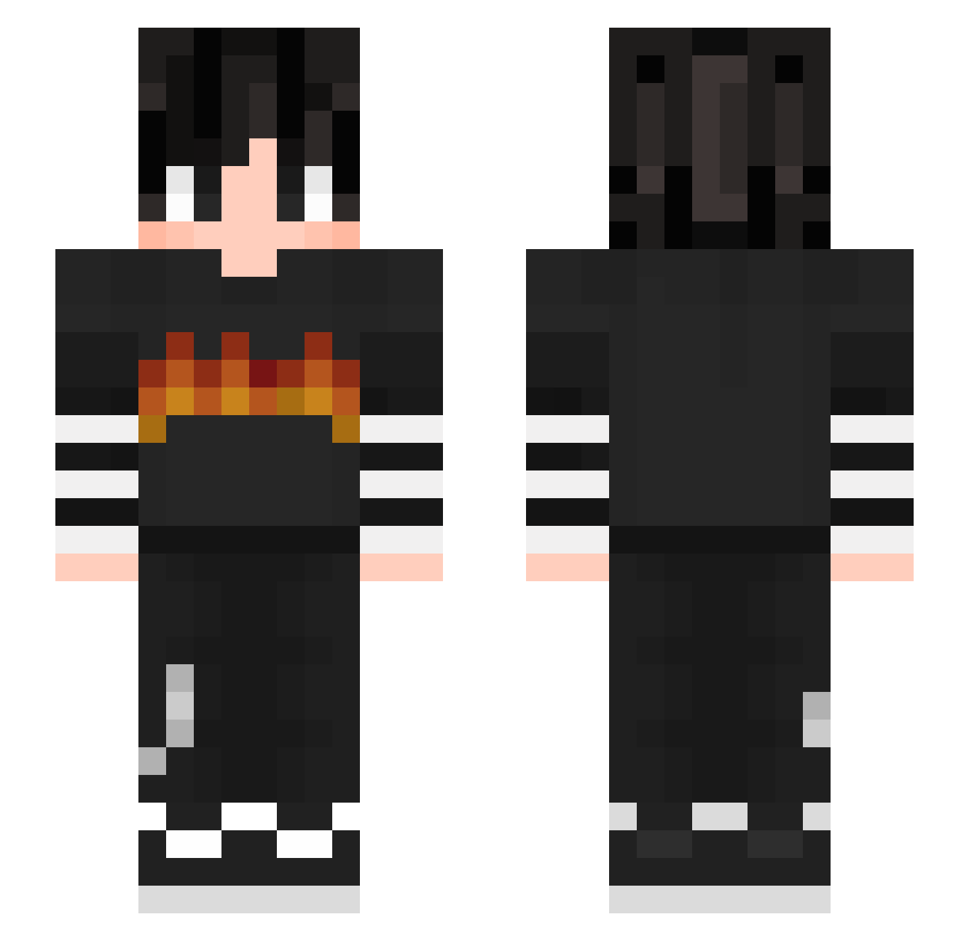 Gabrielox925 Minecraft skin, front and back view