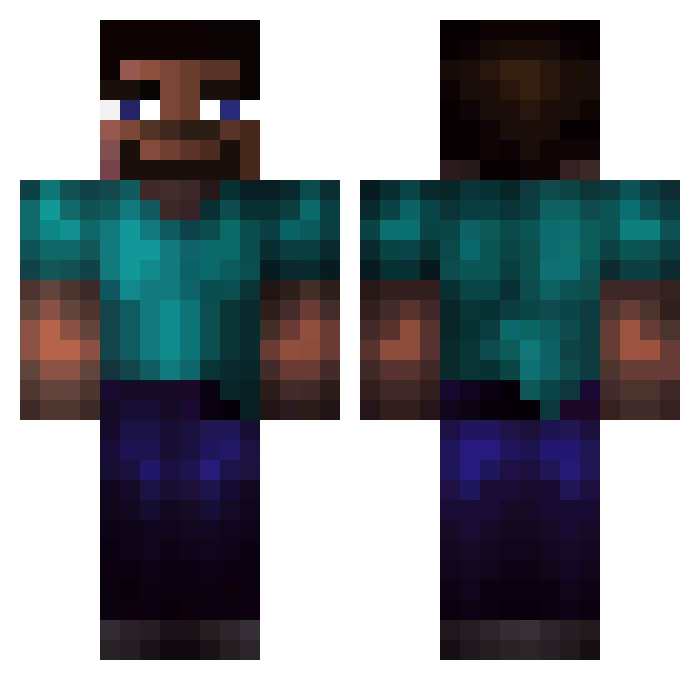 jobbagyakistene Minecraft skin, front and back view