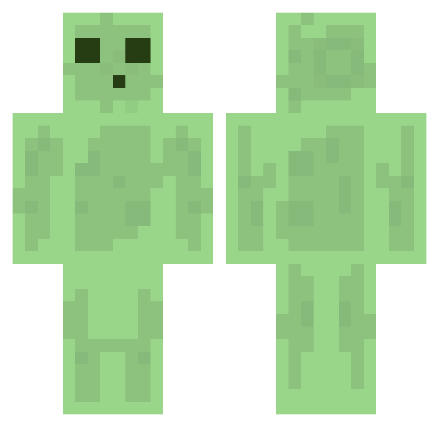 Dodie Minecraft skin, front and back view