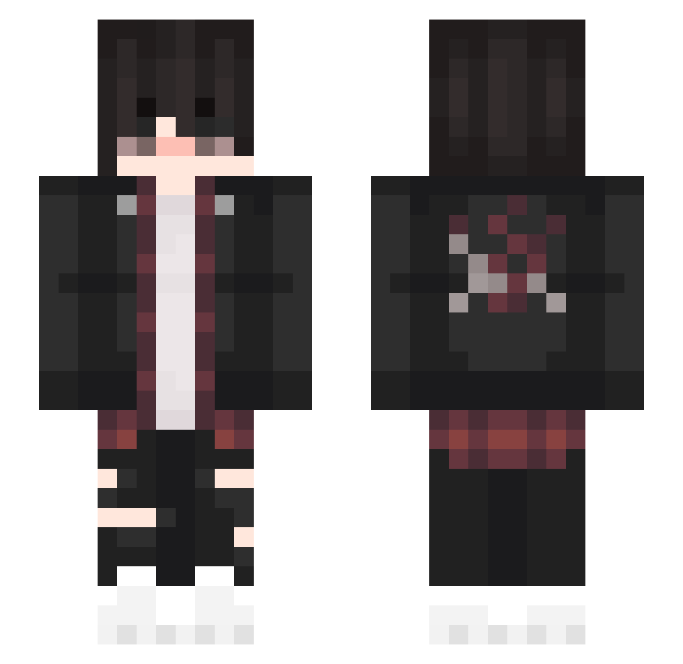 Rune_ Minecraft skin, front and back view