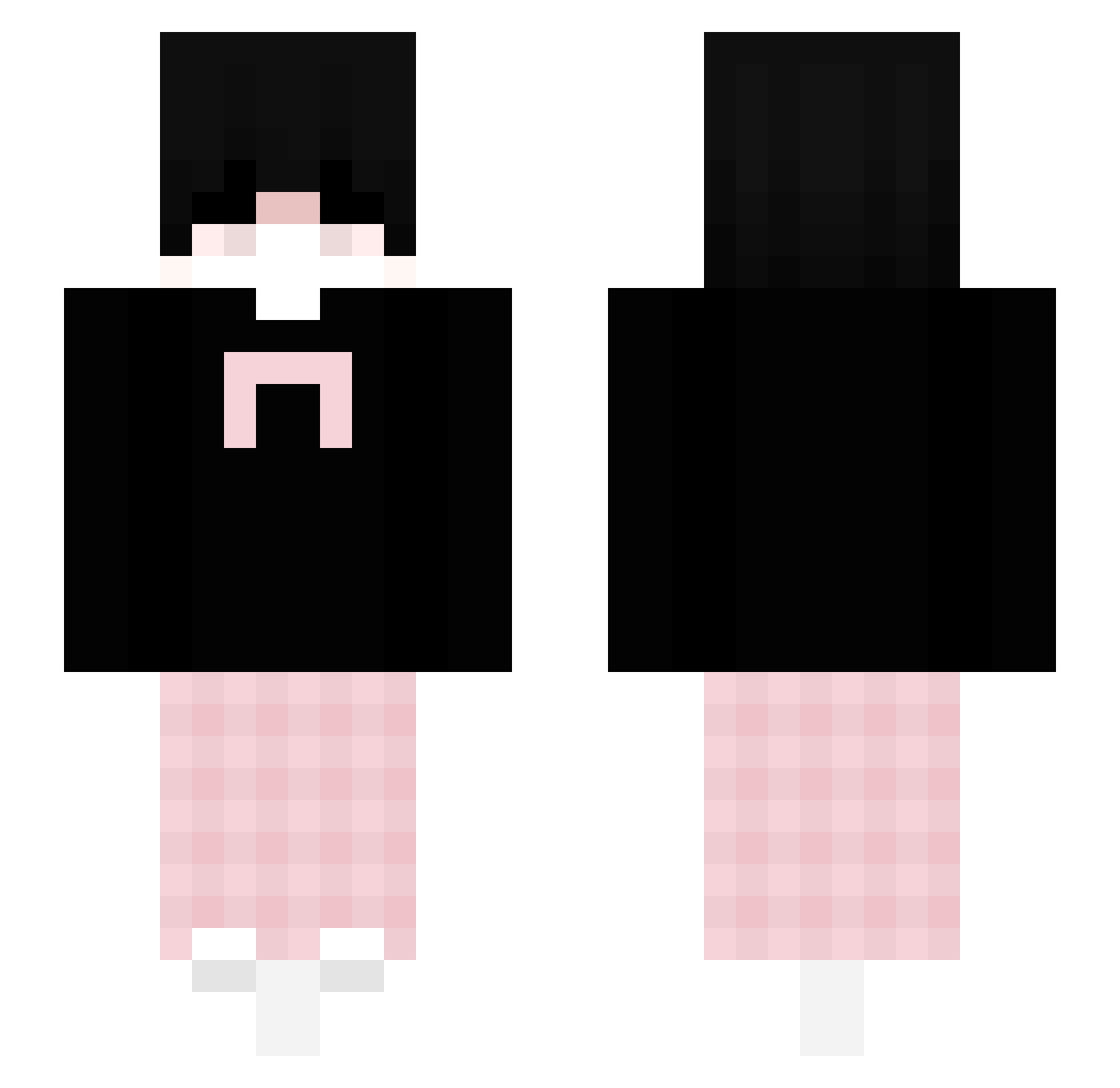AmGoodBoy Minecraft skin, front and back view