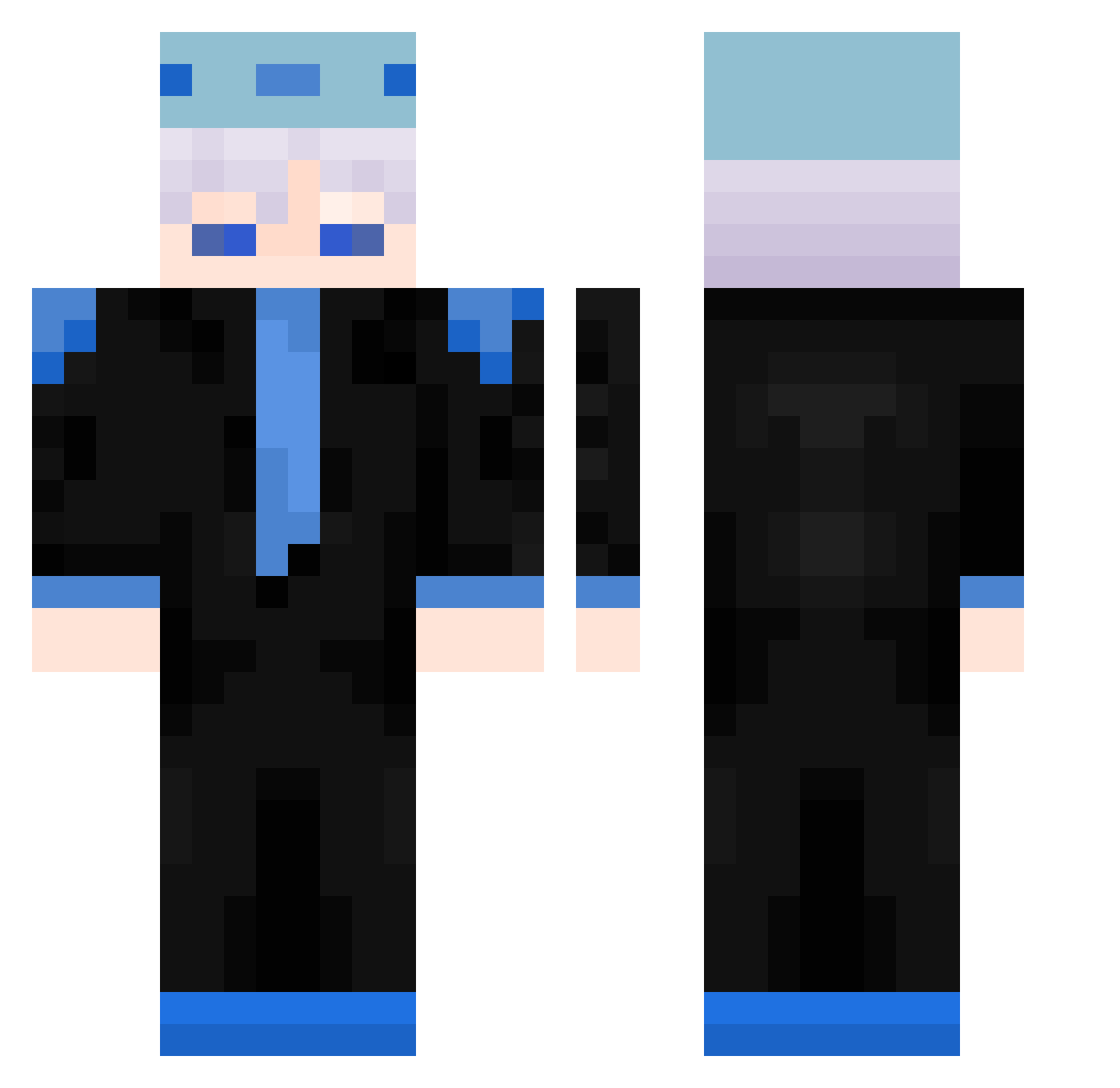 PIX_SCAR3D Minecraft skin, front and back view