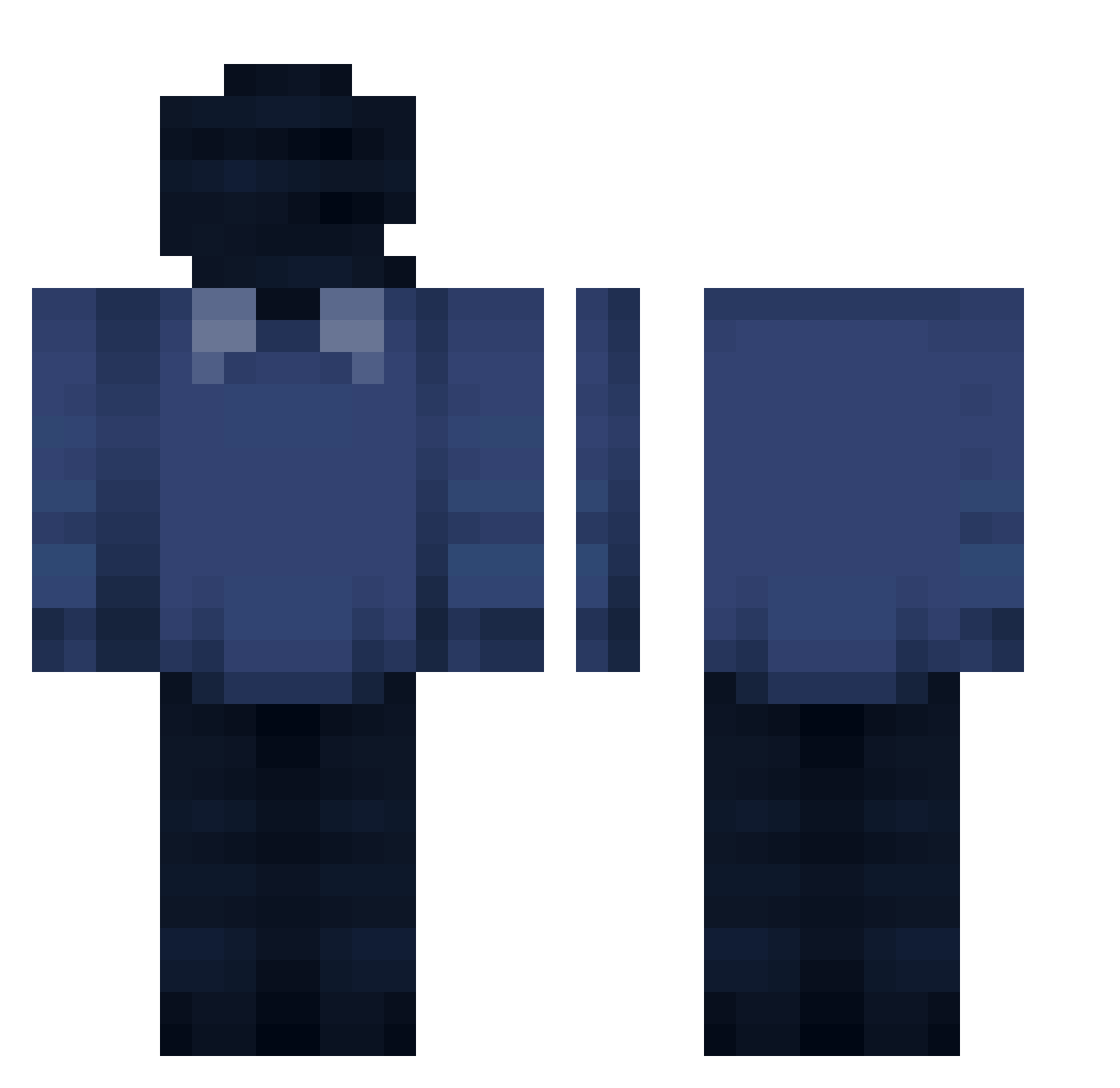 Dracarys096 Minecraft skin, front and back view