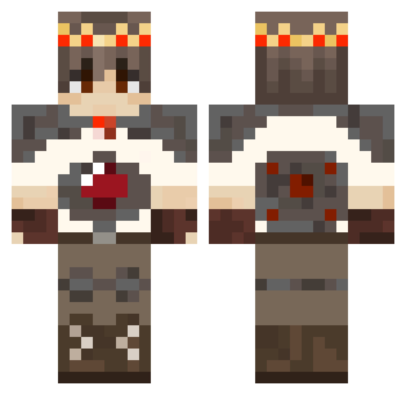 madelineburgess Minecraft skin, front and back view