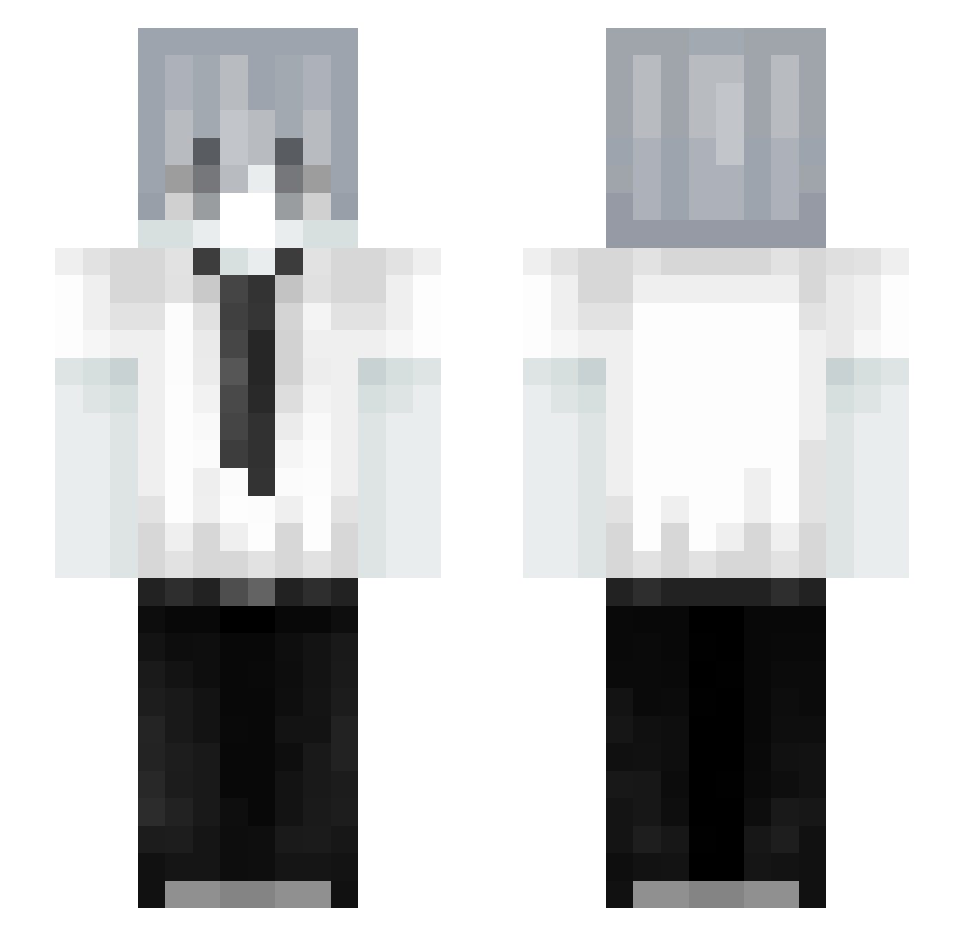 vxqcz Minecraft skin, front and back view