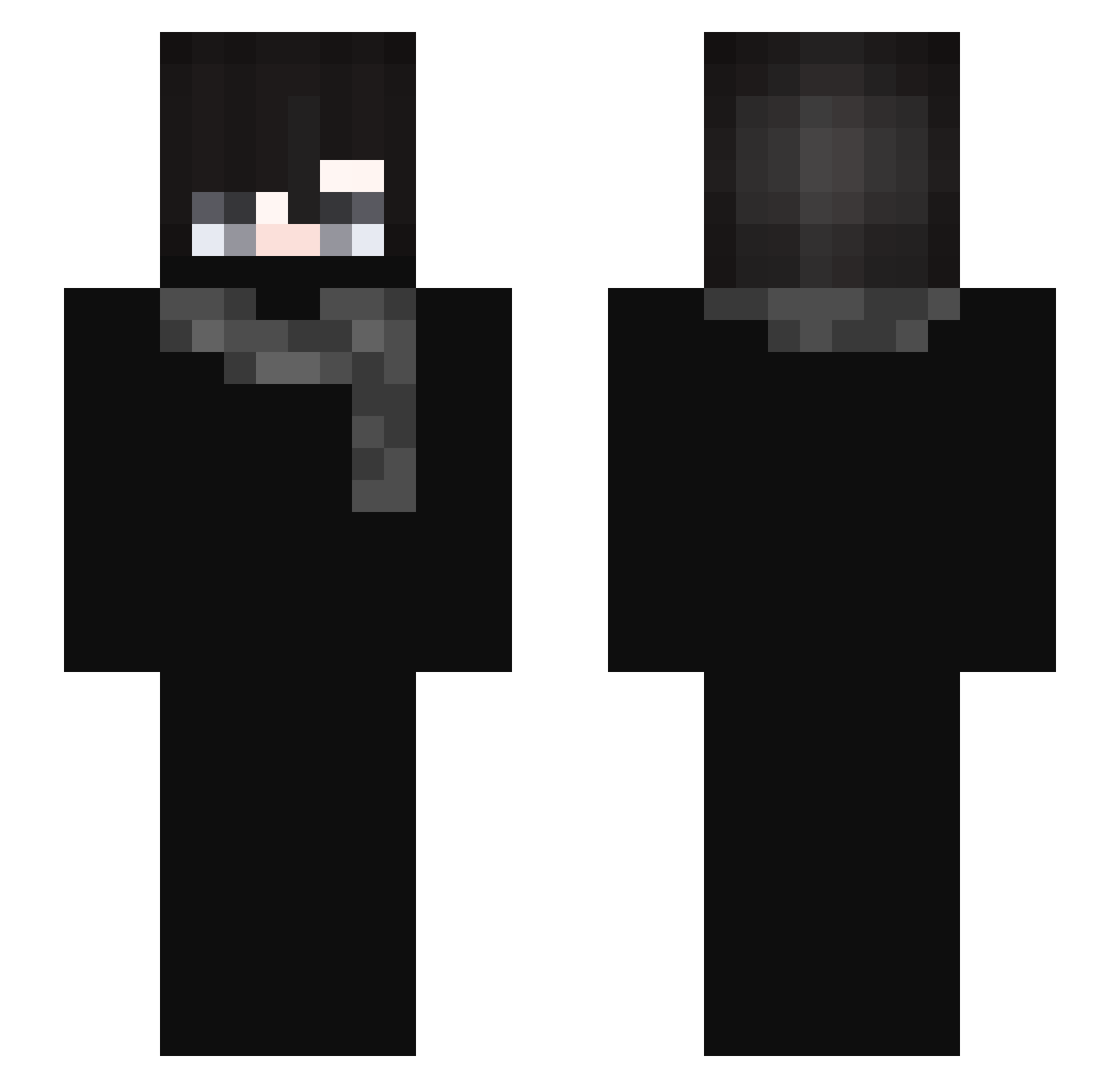 Emir969 Minecraft skin, front and back view