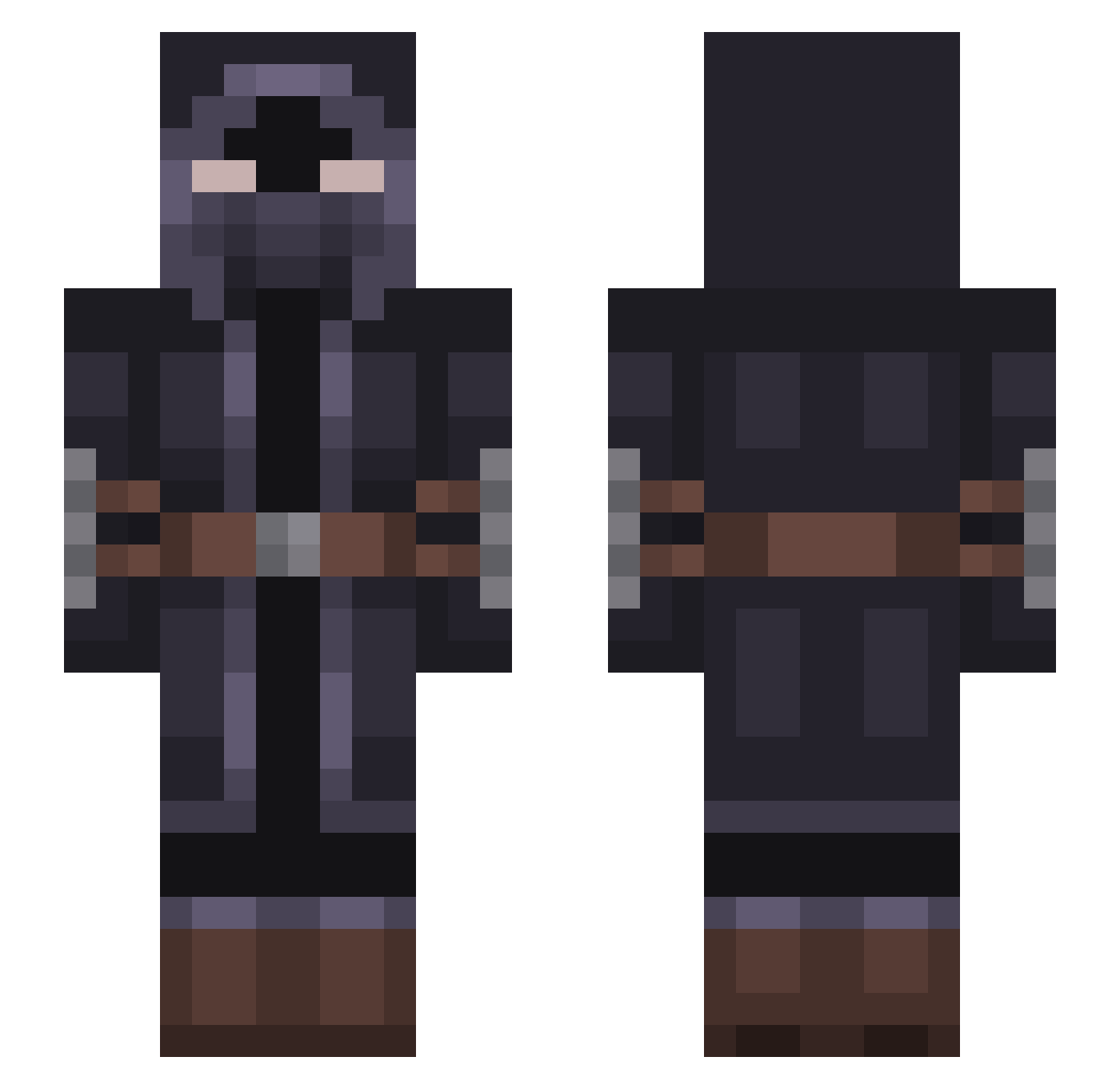 Subspecialist Minecraft skin, front and back view