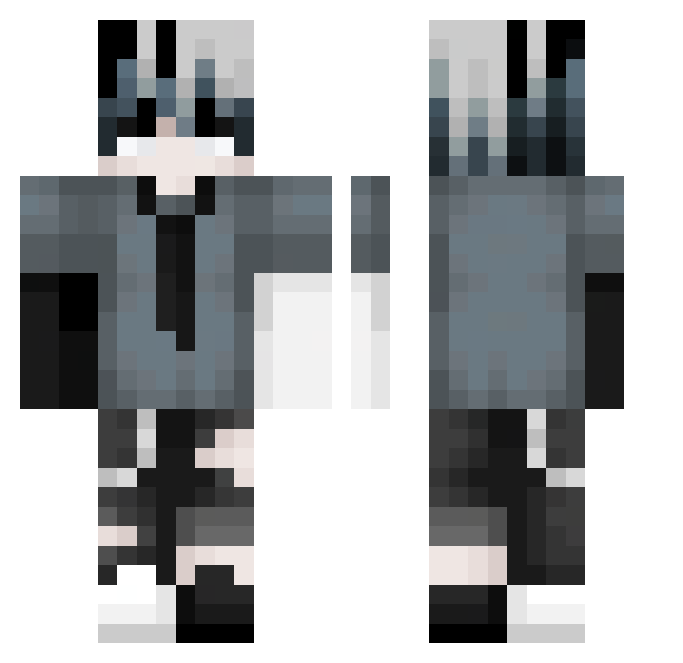 xandr_is_lost Minecraft skin, front and back view