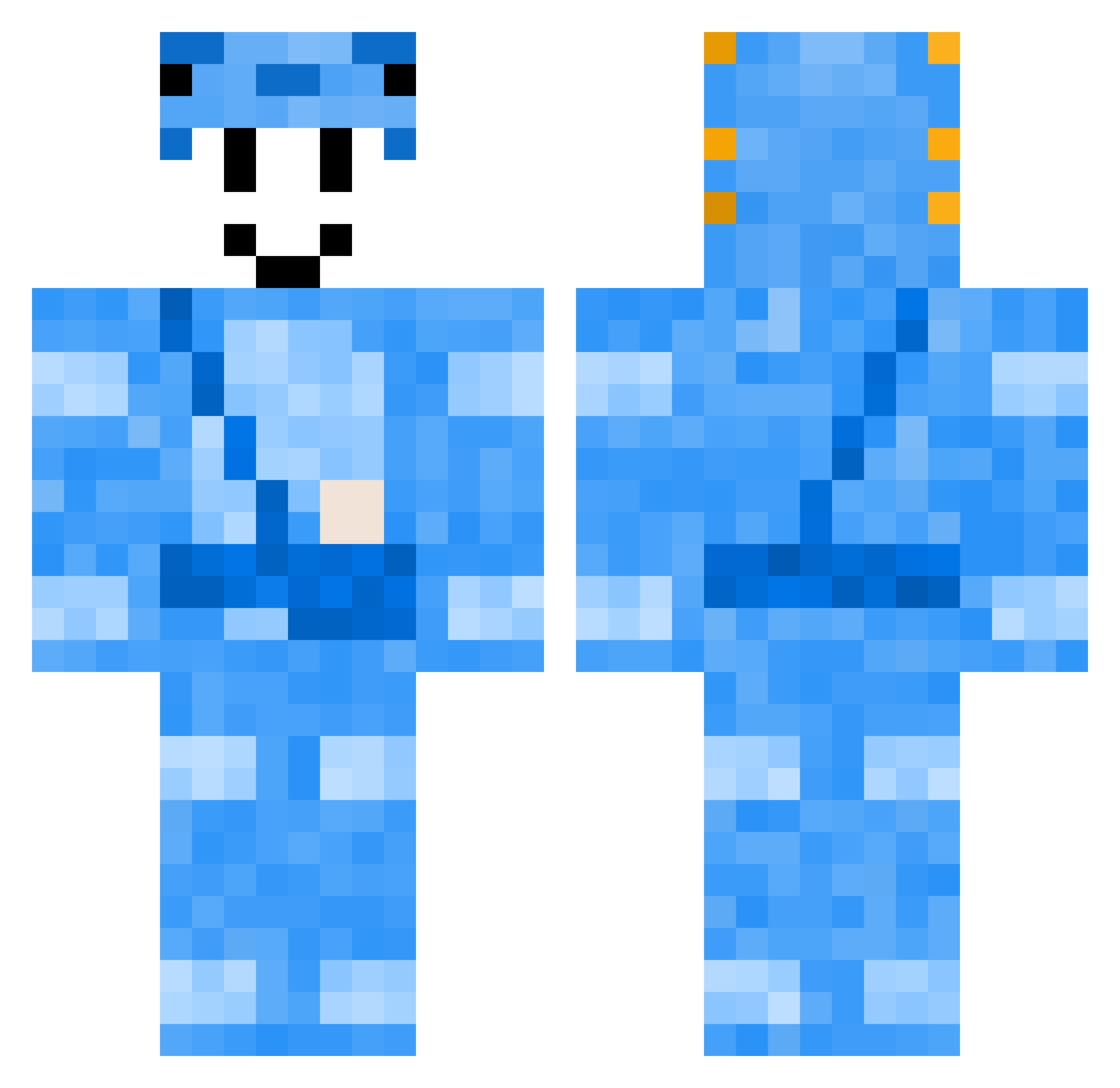 Ecoop_57 Minecraft skin, front and back view