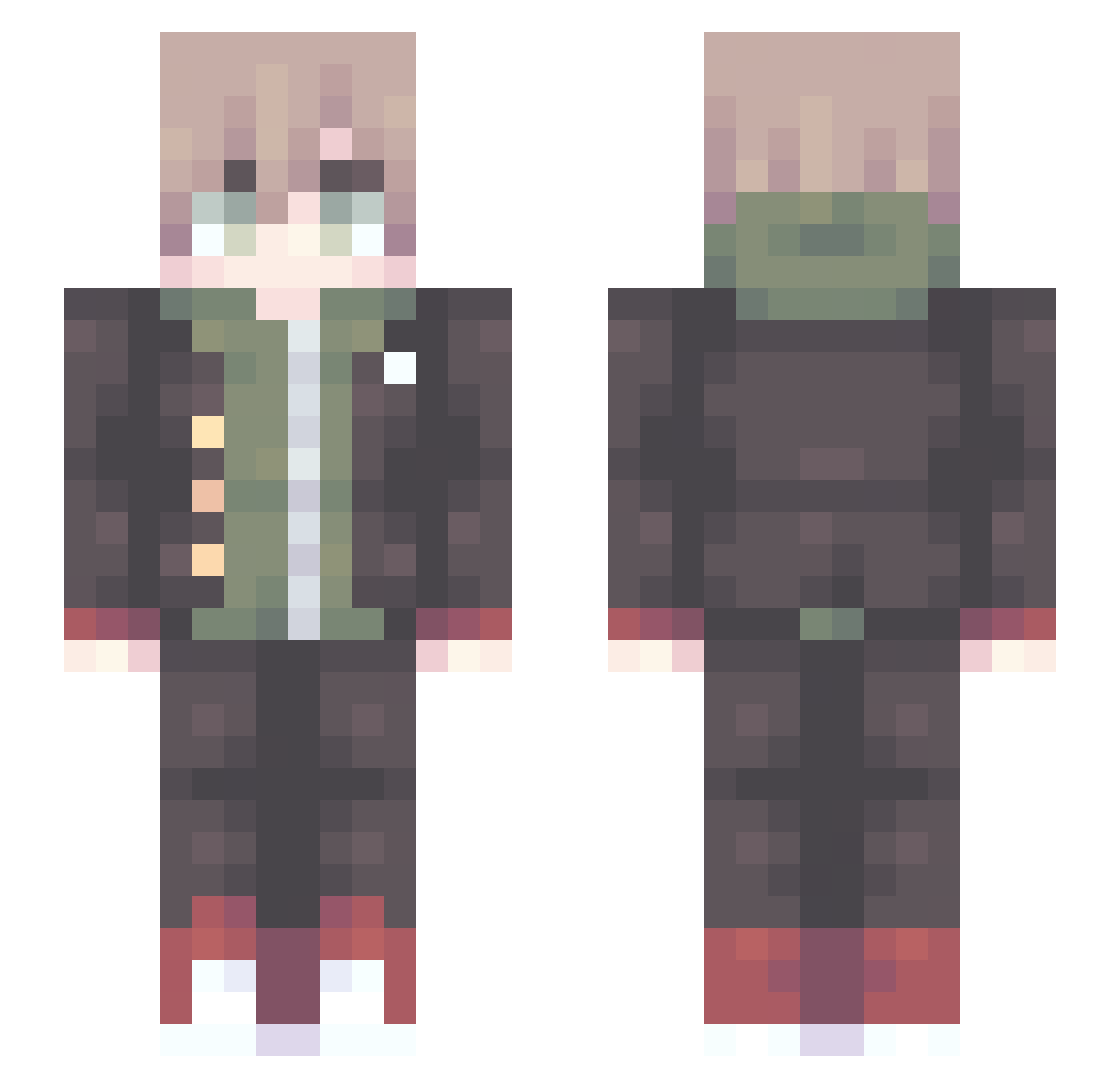 ImSyprox Minecraft skin, front and back view