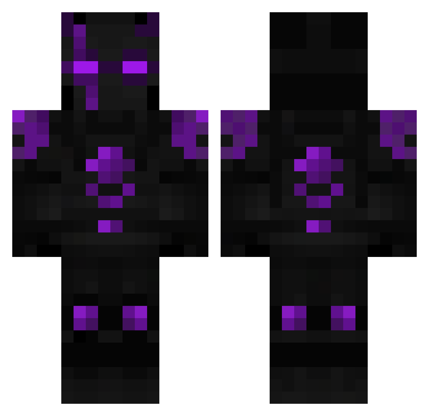 LittleEmmet Minecraft skin, front and back view