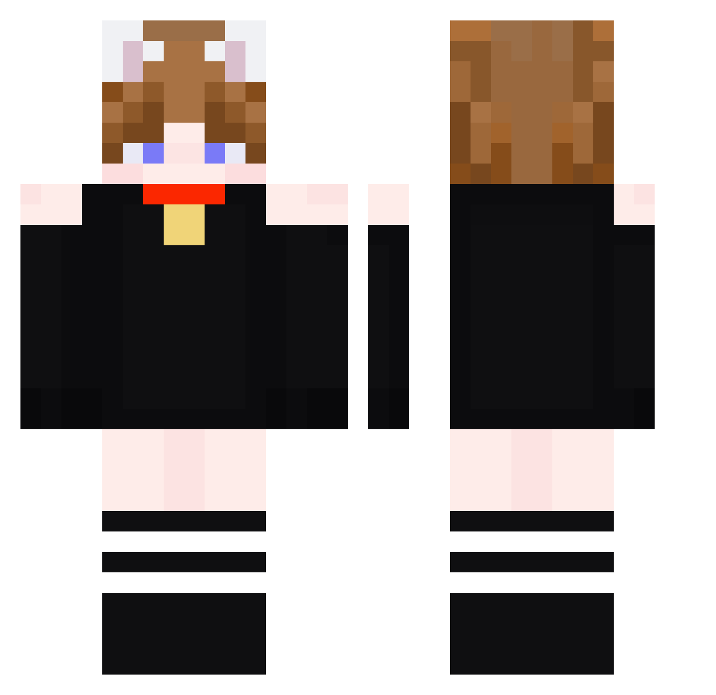 BuffaloBoy15 Minecraft skin, front and back view