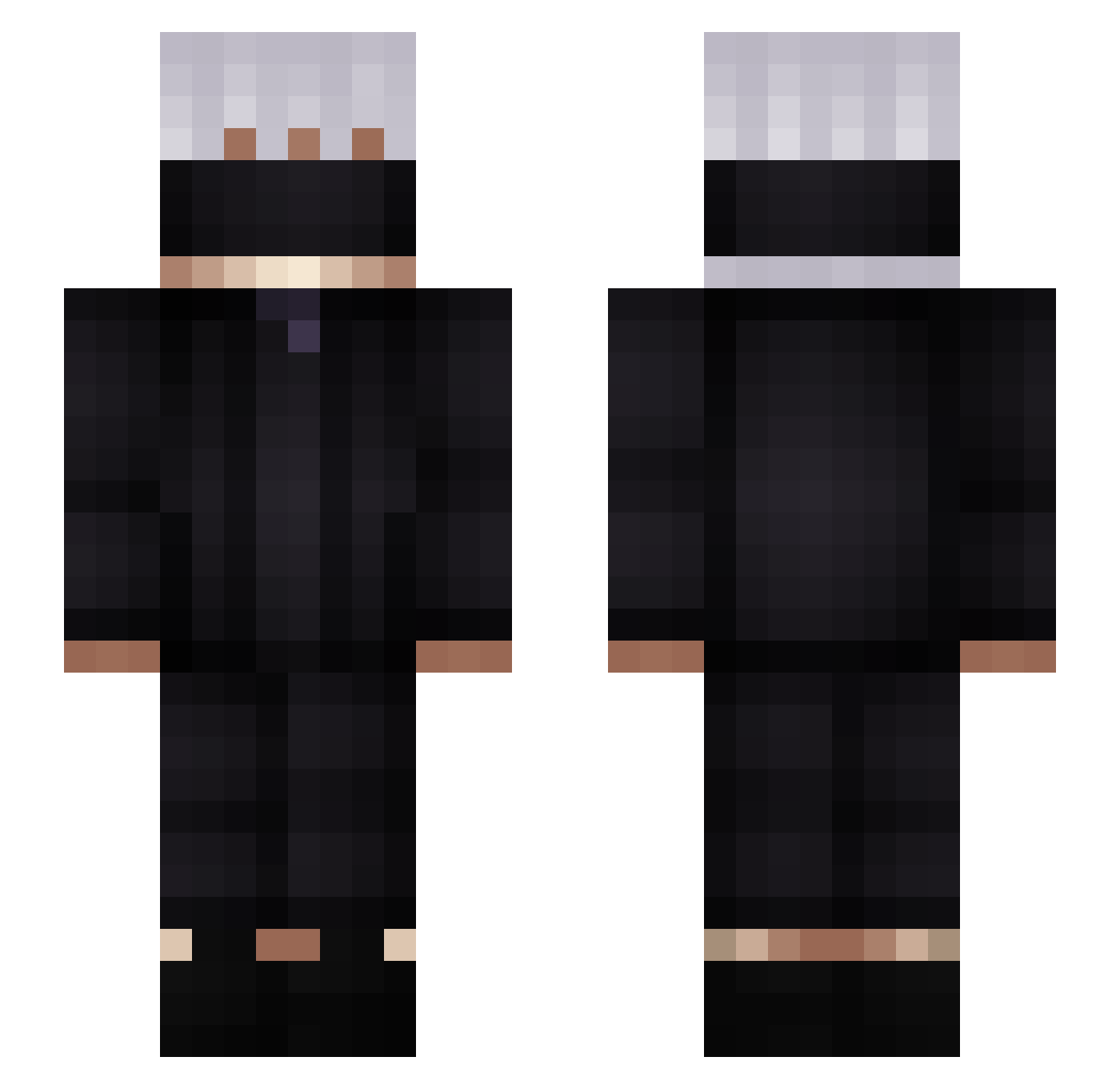 r0lito Minecraft skin, front and back view