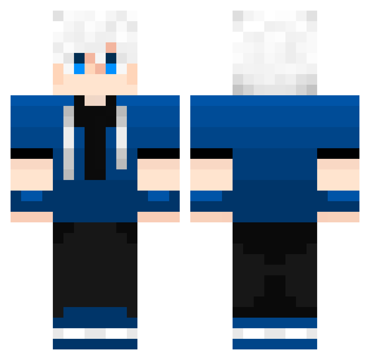 Peixao157 Minecraft skin, front and back view