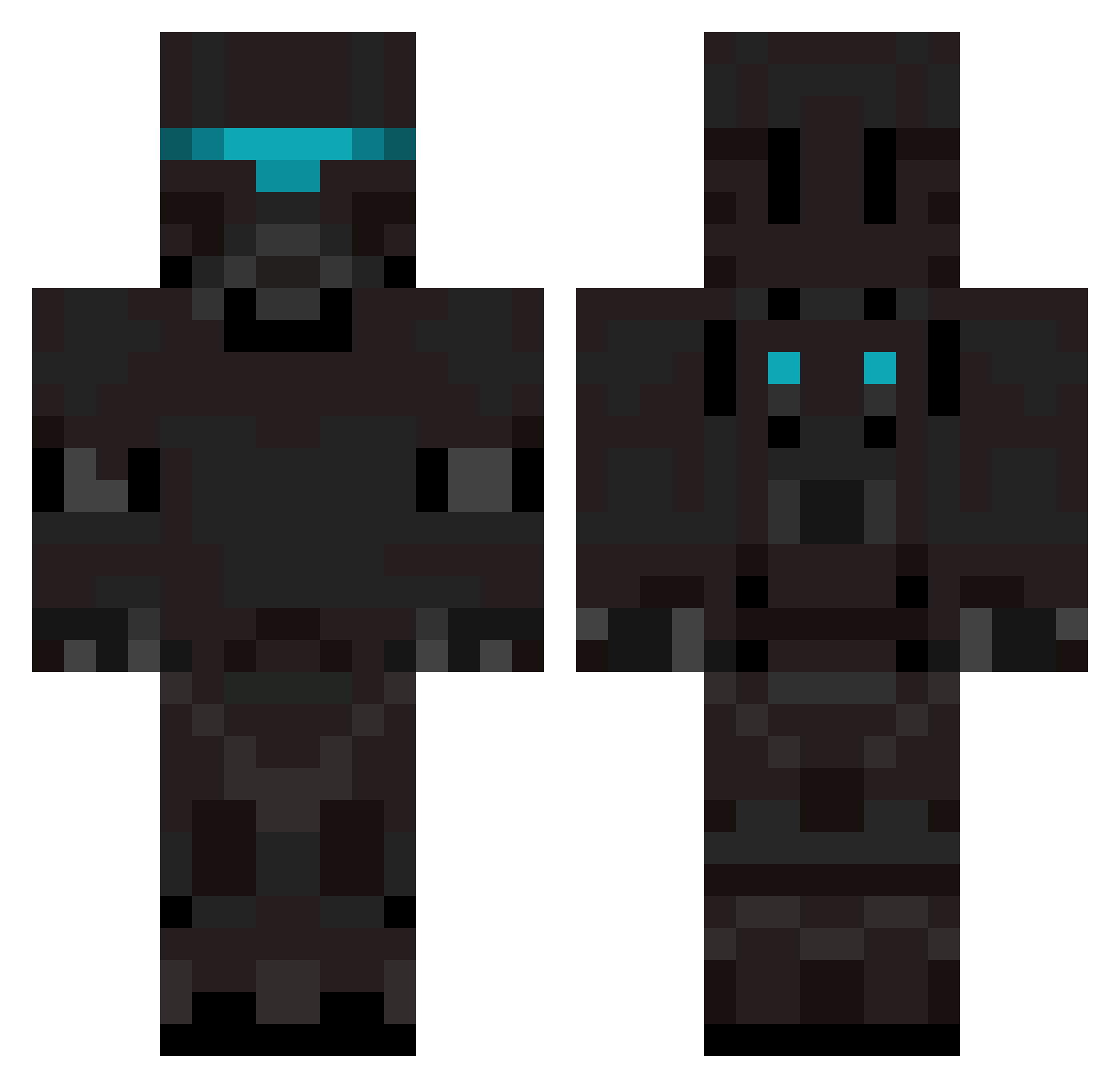 Stephunnn Minecraft skin, front and back view