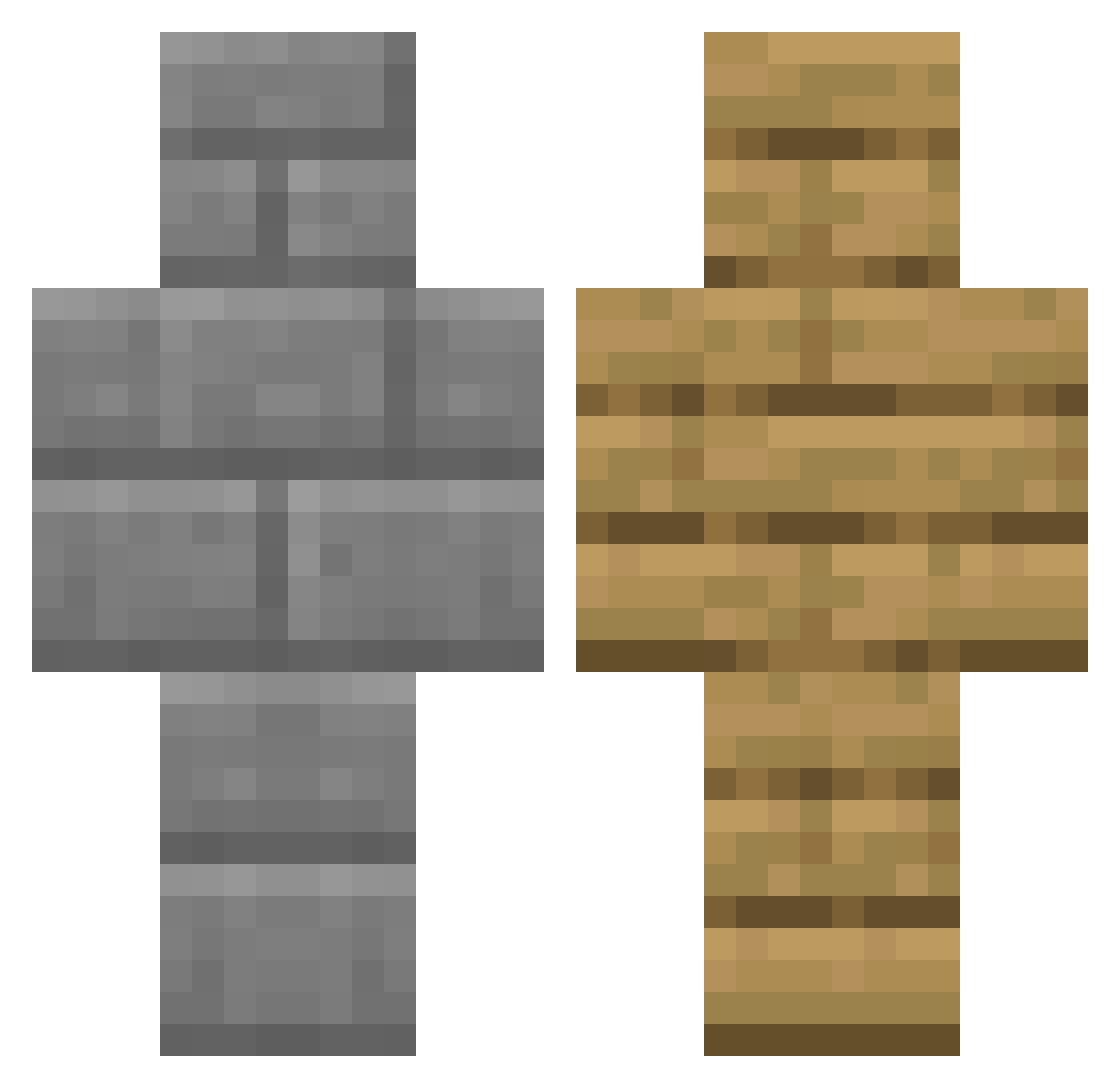 AssassinKraken Minecraft skin, front and back view